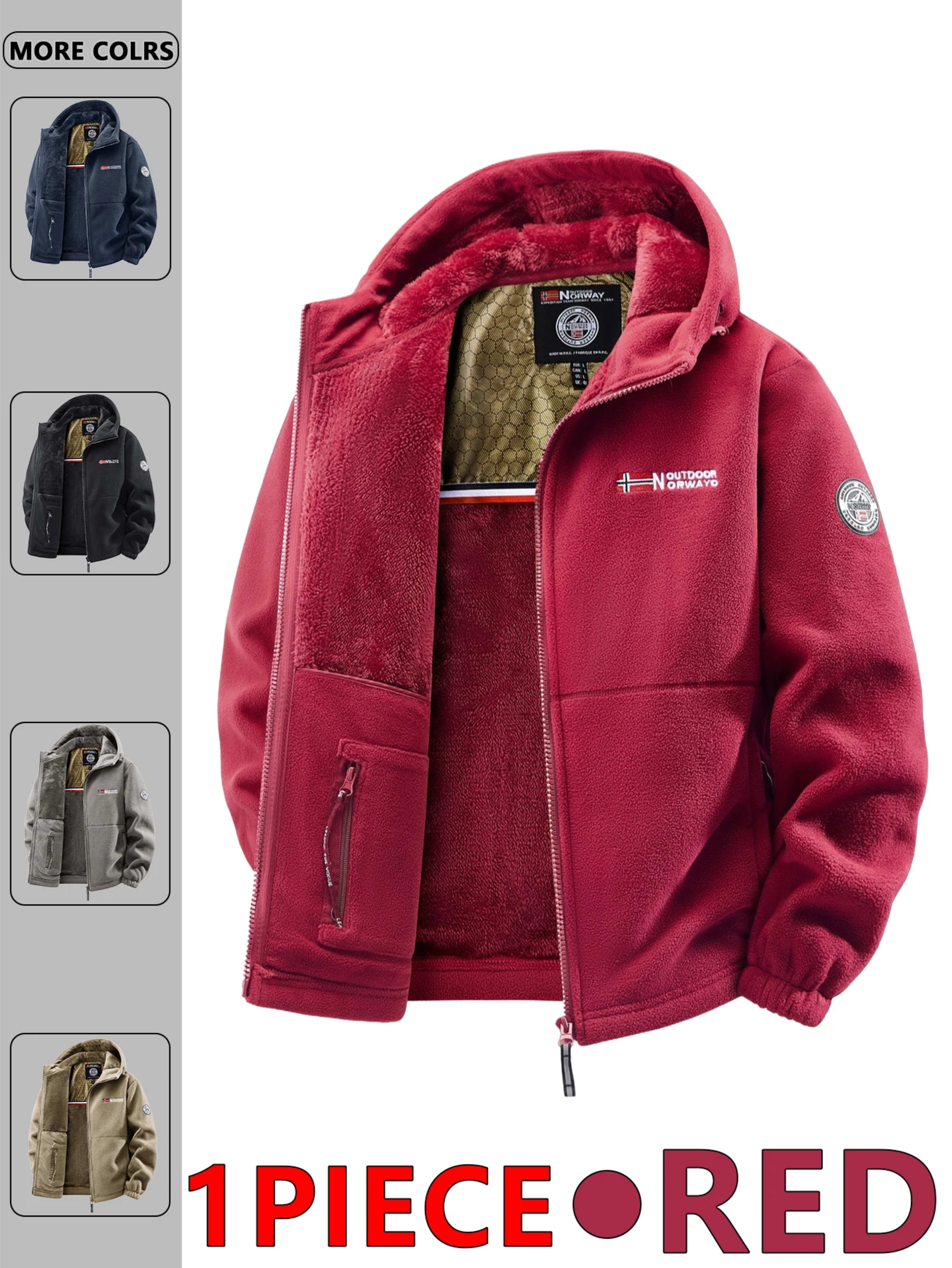 Men's Autumn and Winter Outdoor Hooded Jacket, Suitable for Daily Wear at Home, for Travel, Parties, Commuting, Outdoor  3