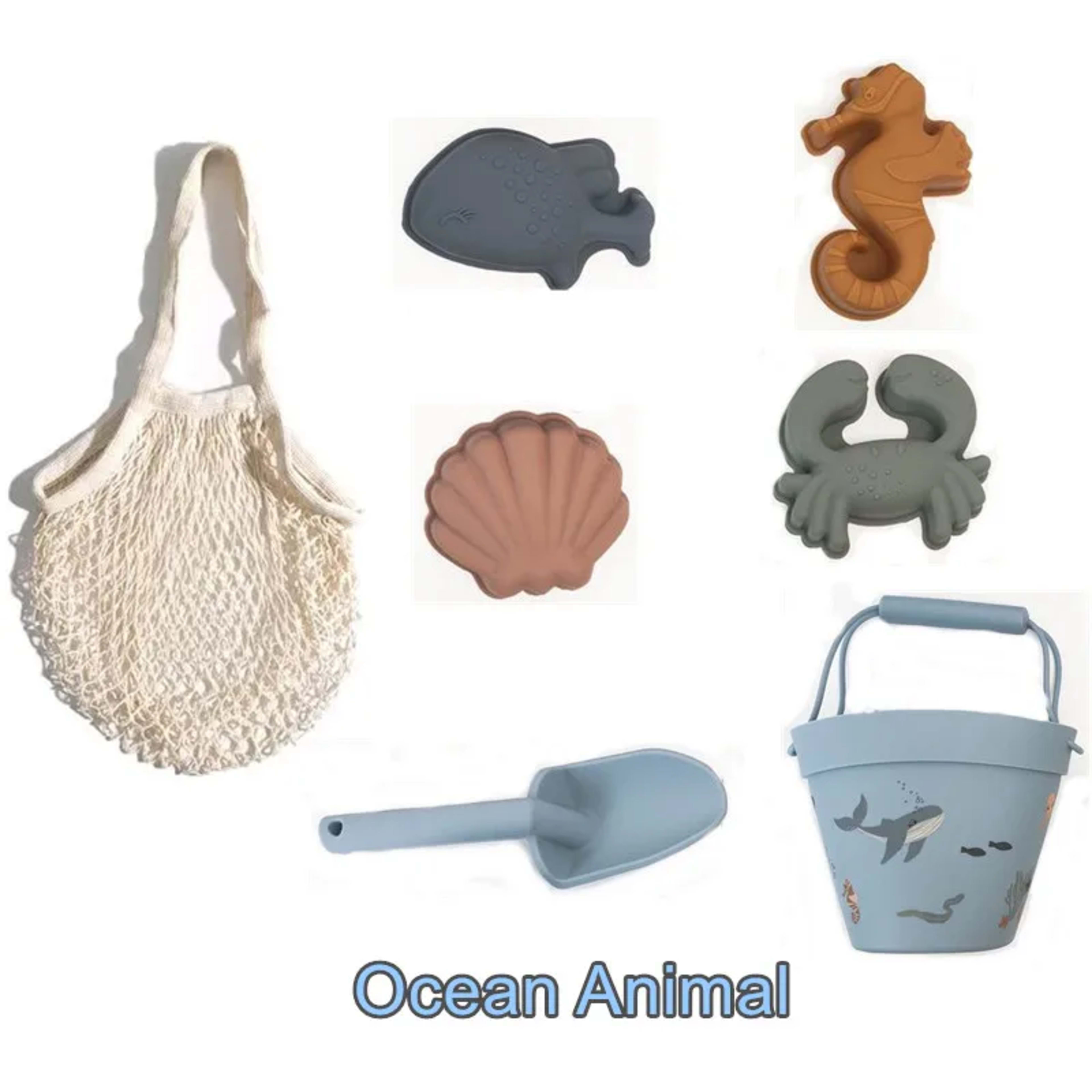 Kids Silicone Beach Toys for Kids Baby Sandbox Beach Toy Set with Bucket Shovel Other Accessories Water Game Play Outdoo 16