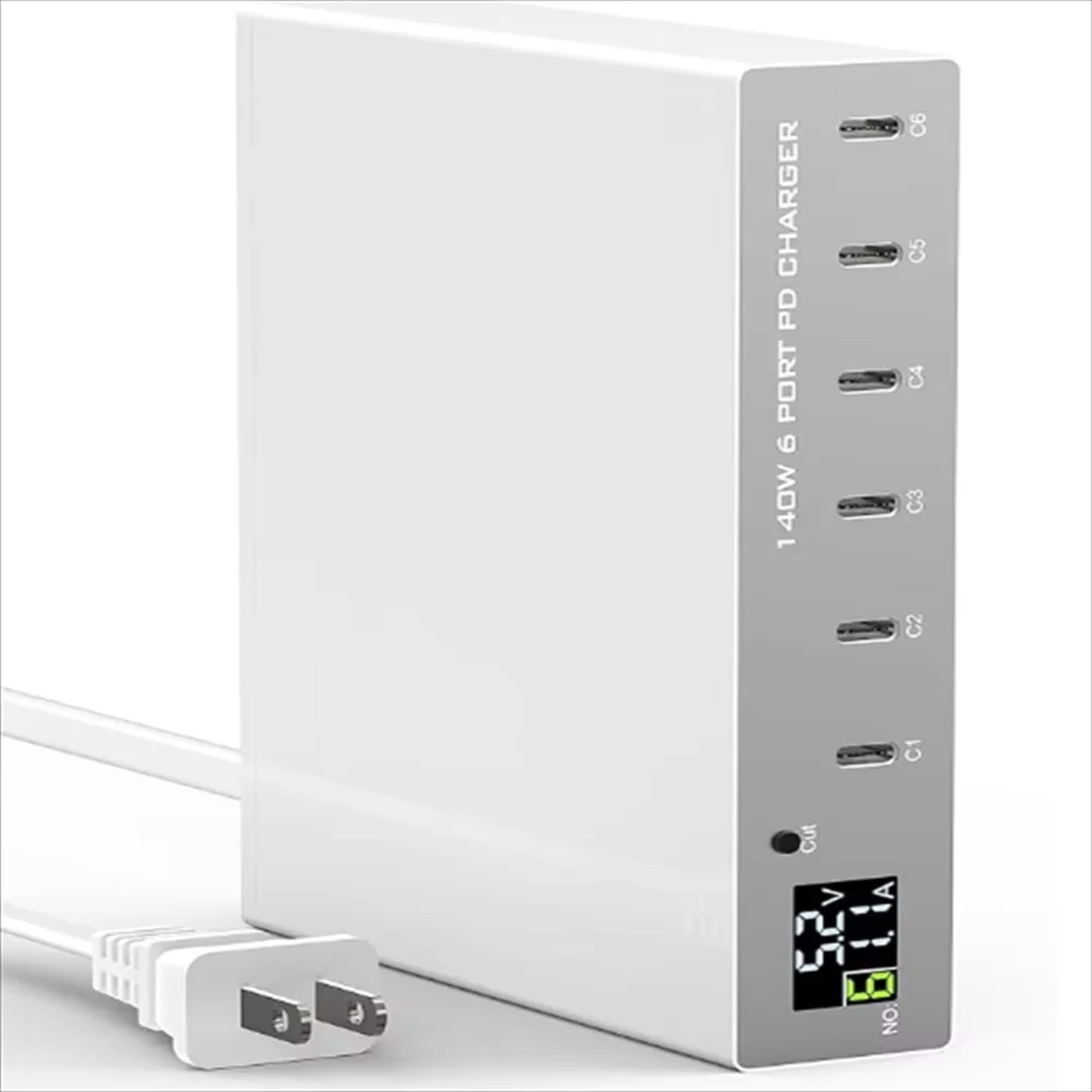 Phone Accessories 6 Port Phone Fast Charger USB Charger Adapter PD 30W Charger For Apple iPhone 14 13 12 Huawei Samsung  5