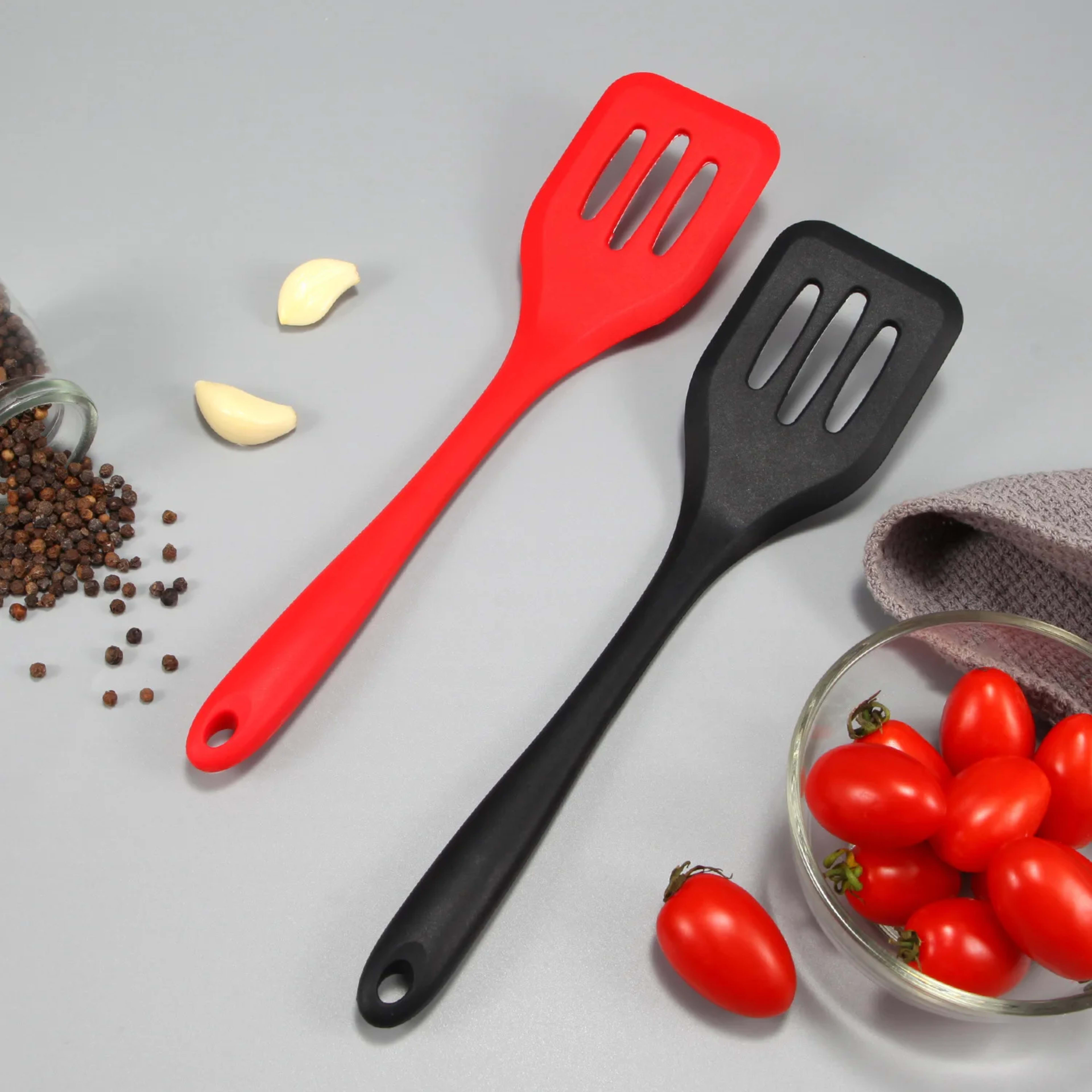 Kitchen Silicone Turners Gadgets Spatula Egg Fish Frying Pan Scoop Fried Shovel Slotted Turners Kitchen Tools Cooking Ut 4