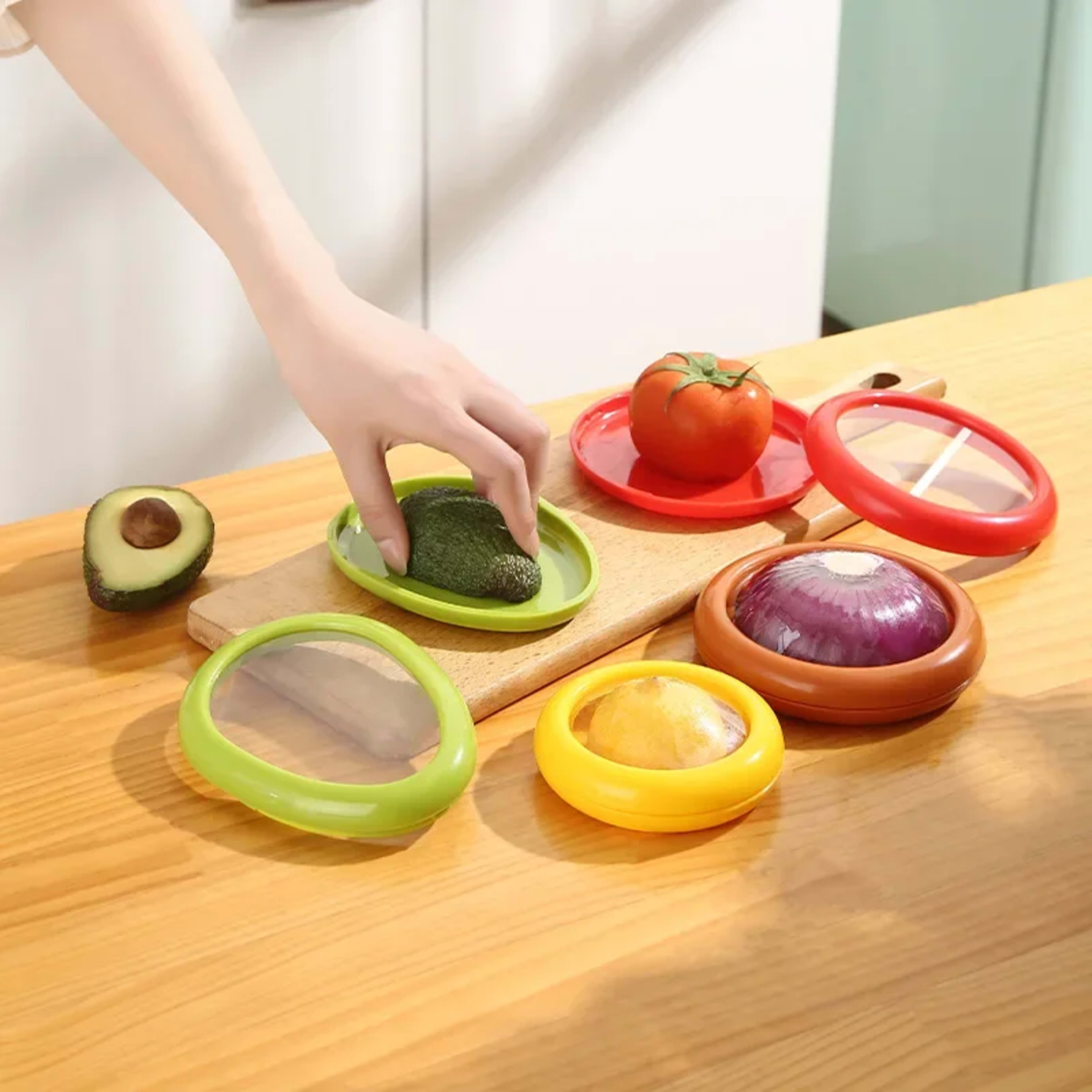 Kitchen Storage Box Fruit Vegetable Container Fresh Box Avocado Tomato Lemon Onion Fresh-Keeping Crisper Kitchen Gadgets 1