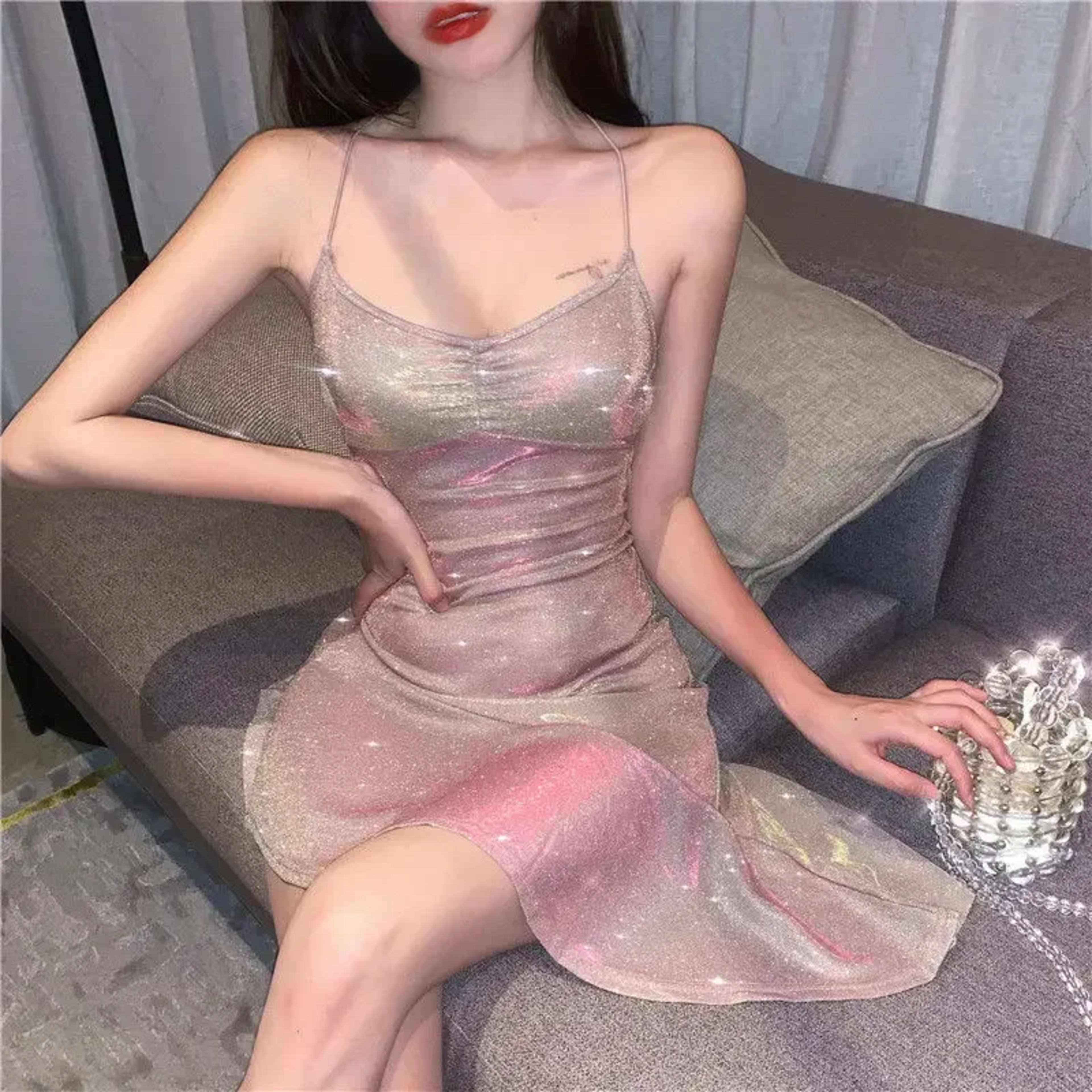 Woman Dresses Summer Dress Women's Irregular Halter Vestido De Mujer Femme Robe 4