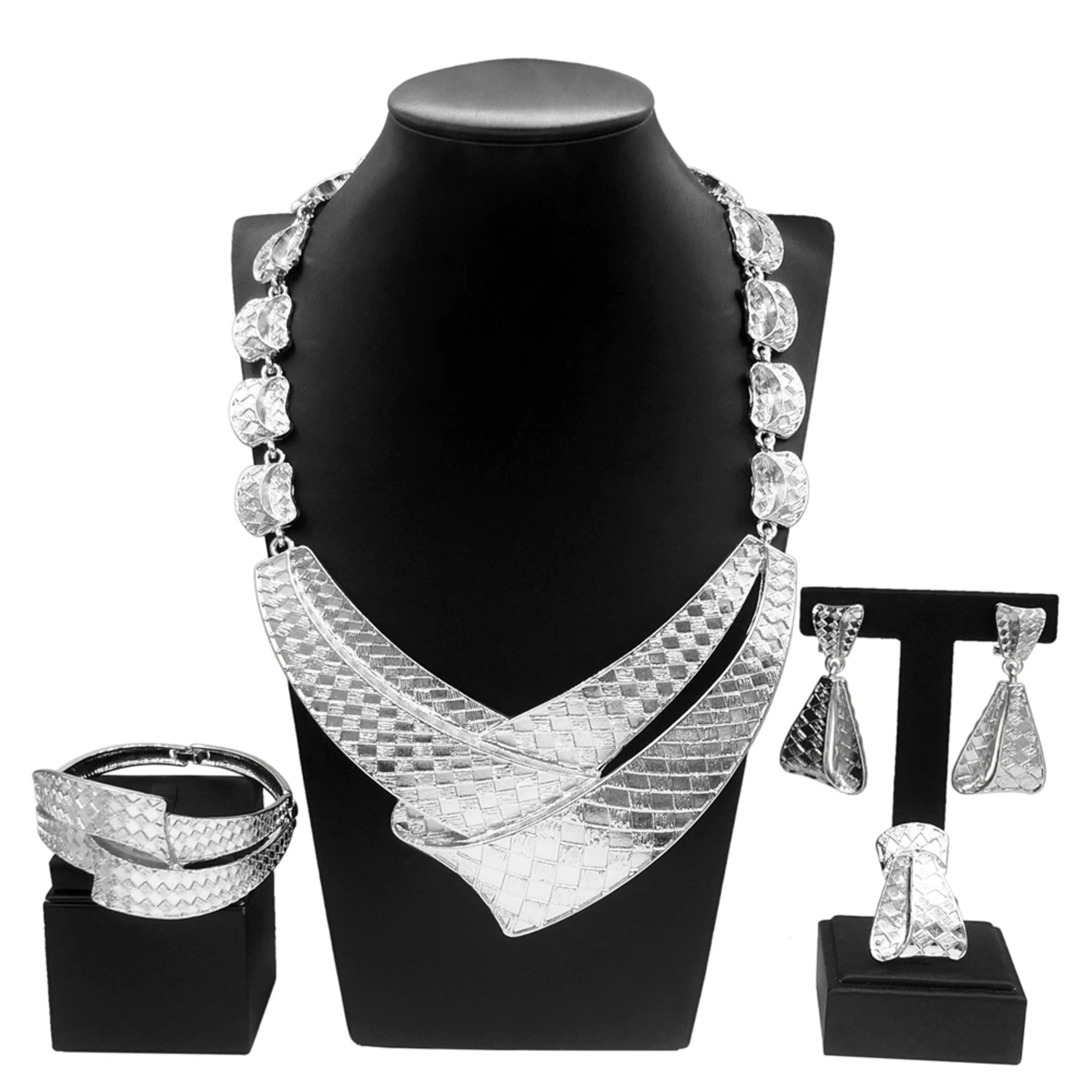 Jewelry For Women Necklace Rings Earrings Bracelet Set Fashion Simple Pendant Everyday Wear Nigerian Weddings  Jewelry G 7