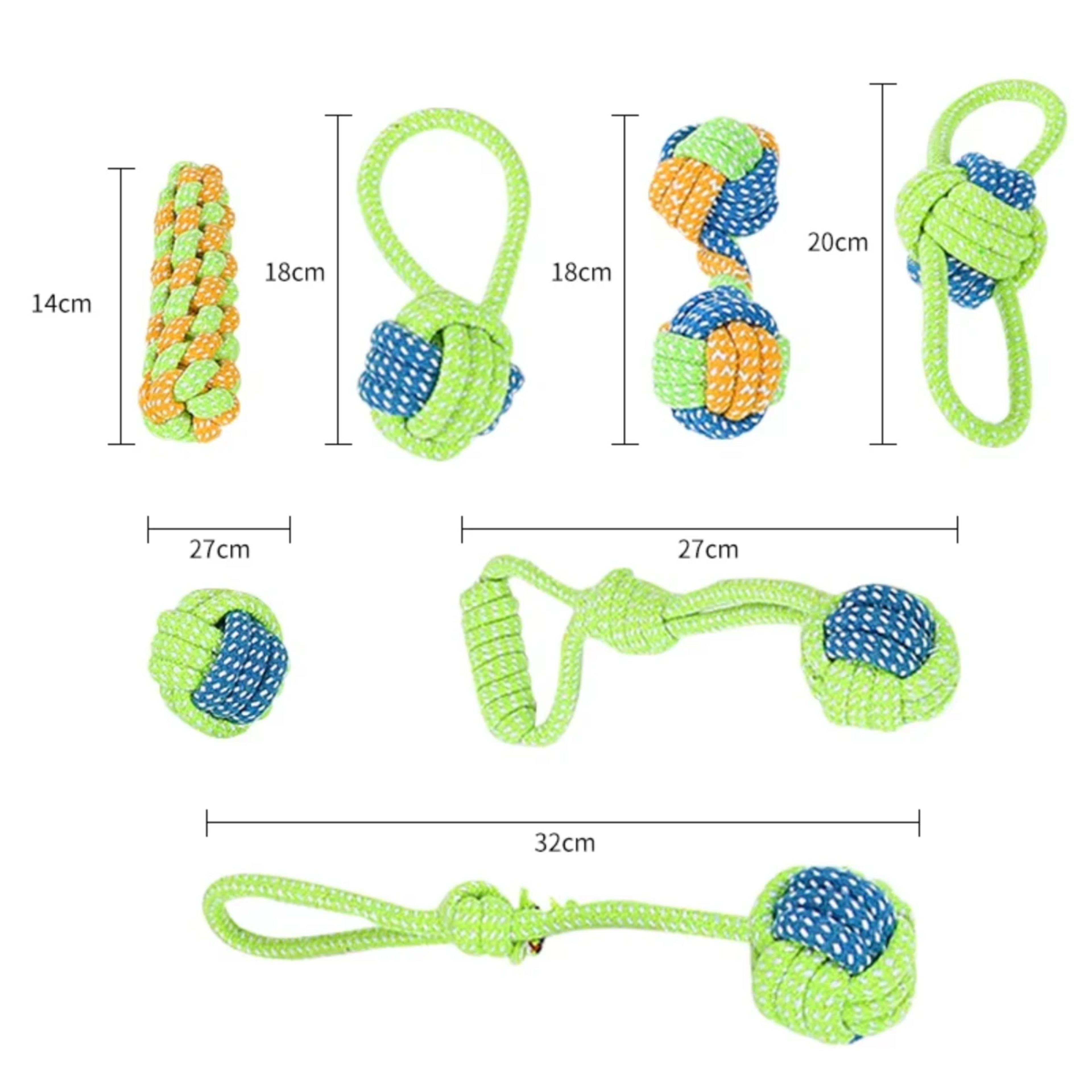 Pet Dog Toys for Large Small Dogs Toy Interactive Cotton Rope Mini Dog Toys Ball for Dogs Accessories Toothbrush Chew Pu 6