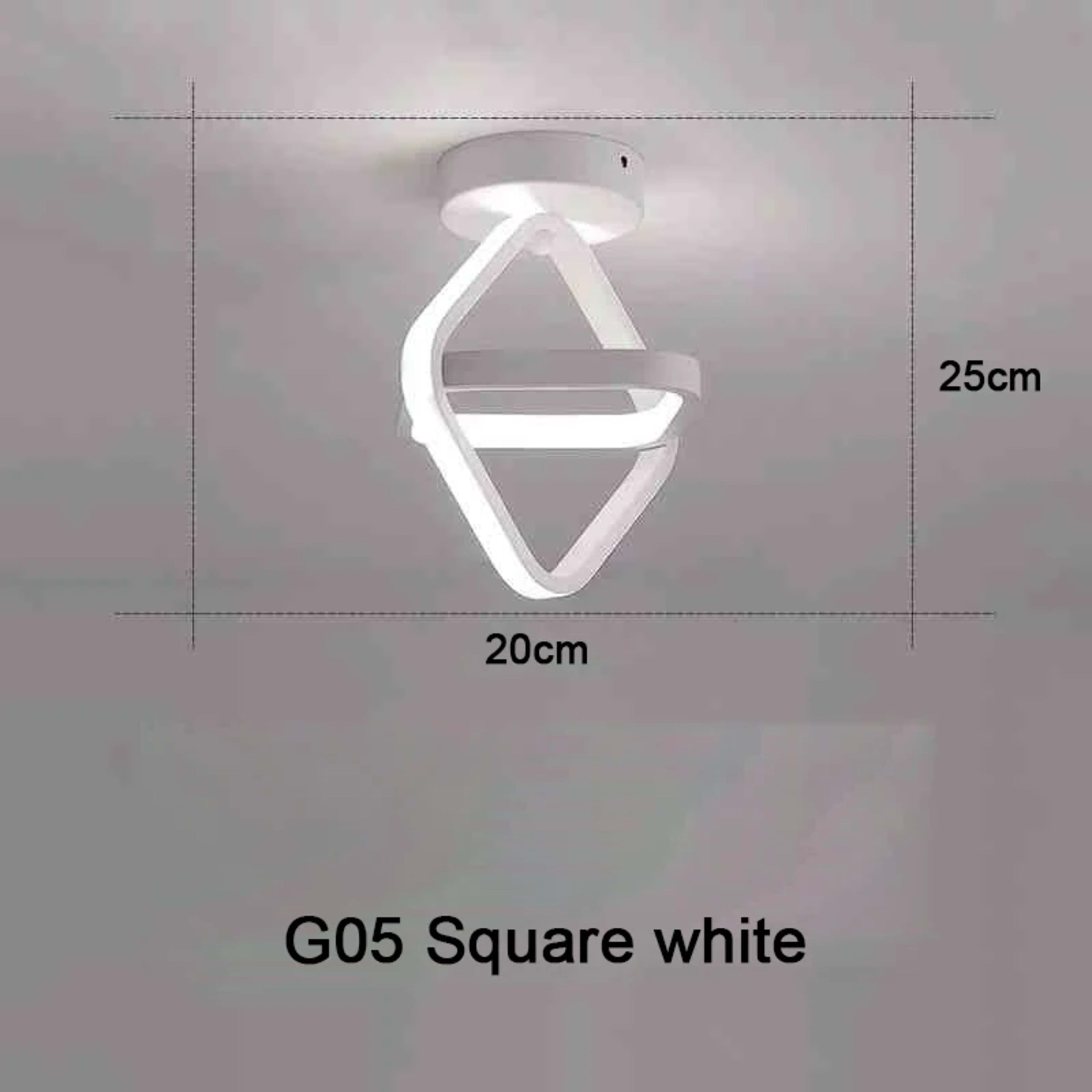 Modern LED Ceiling Light 2 Rings Creative Design Ceiling Lamp Indoor Lighting Fixtures Hallway Balcony Aisle Office Ligh 9