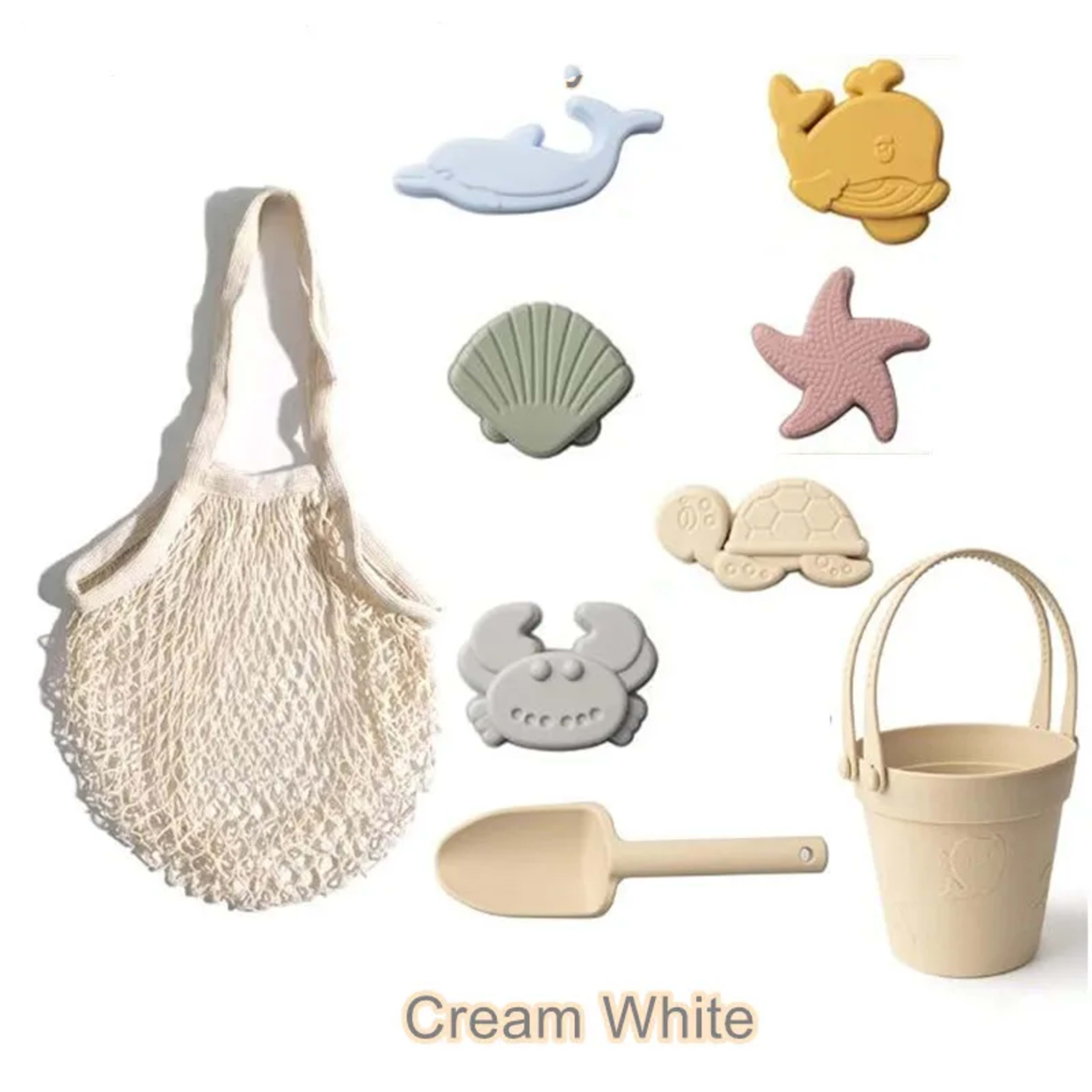 Kids Silicone Beach Toys for Kids Baby Sandbox Beach Toy Set with Bucket Shovel Other Accessories Water Game Play Outdoo 13