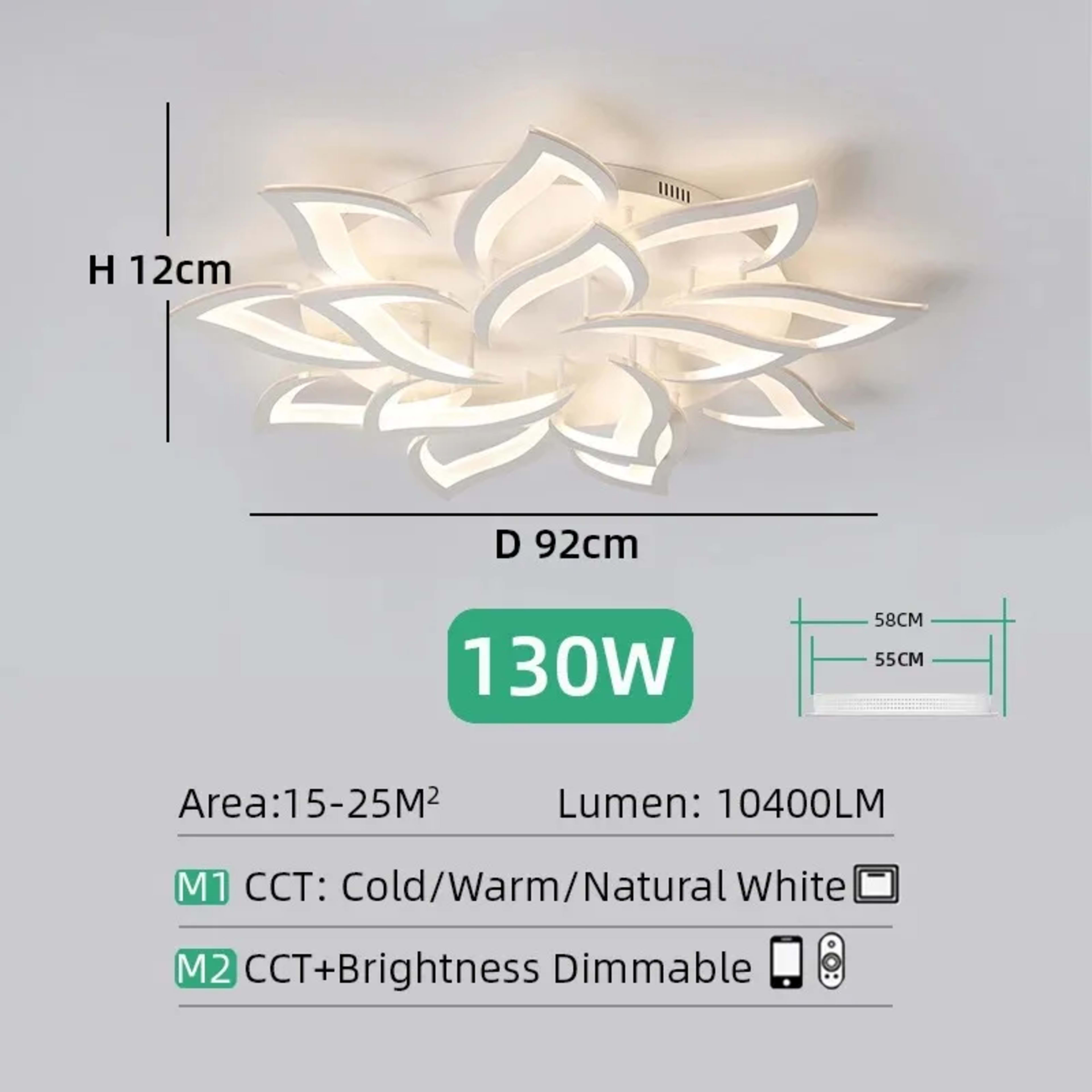 Modern LED Ceiling Light fixture Flower Design chandelier Dimmable Home Lighting Kitchen Living room Bedroom Ceiling Lam