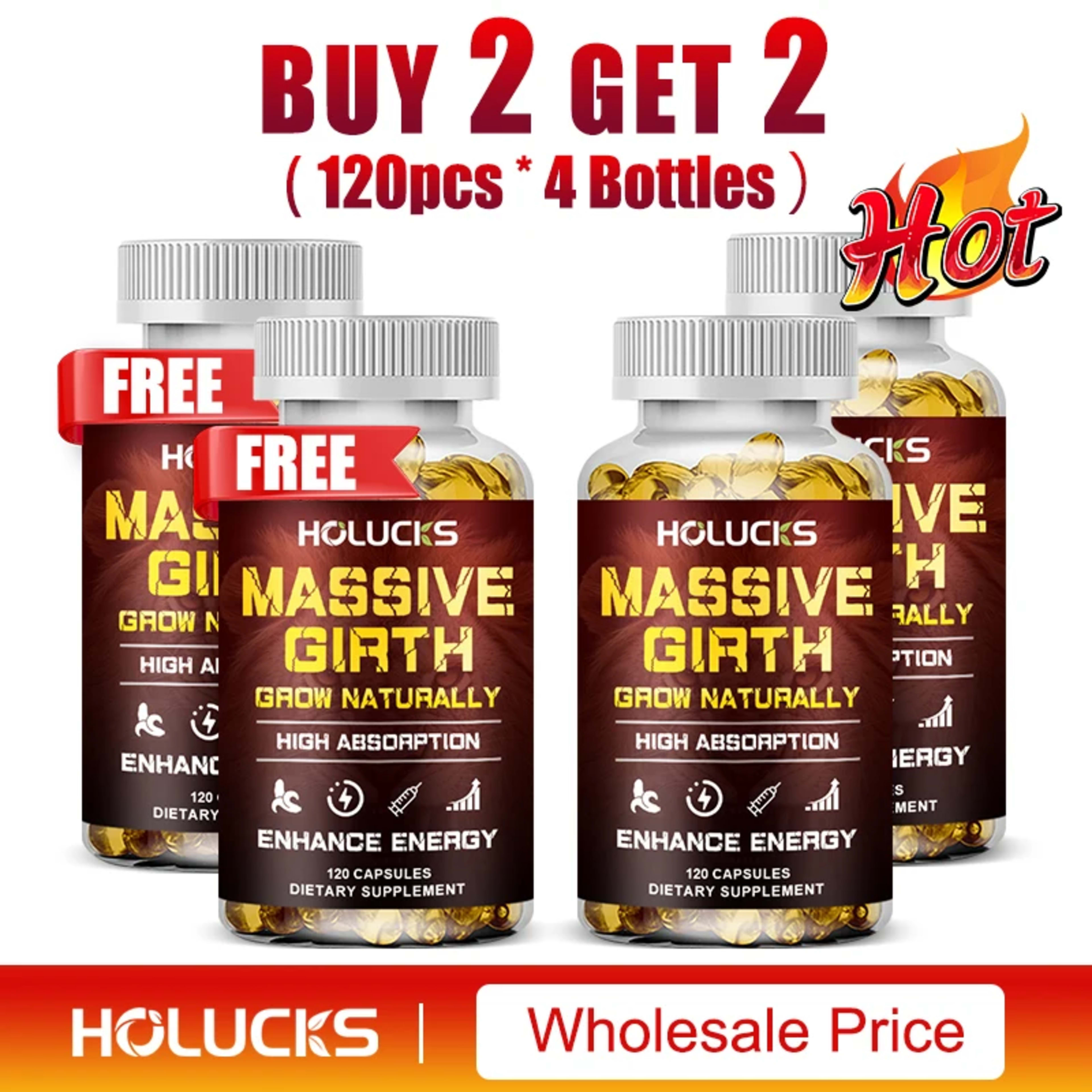 Men's Health Supplement Capsules, Enhances Performance & Energy, for Stamina, Muscle Strength Booster