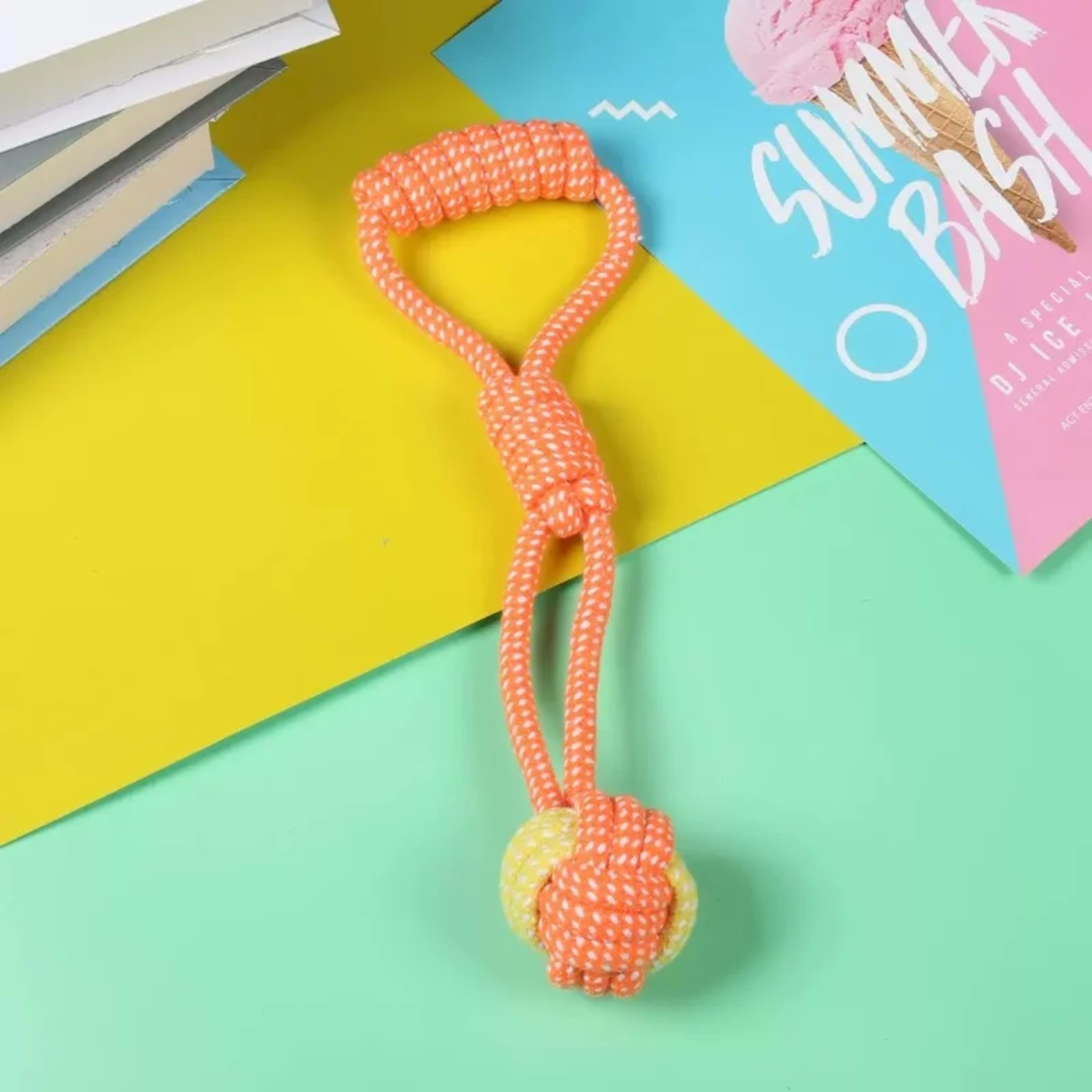 Pet Dog Toys for Large Small Dogs Toy Interactive Cotton Rope Mini Dog Toys Ball for Dogs Accessories Toothbrush Chew Pu 4