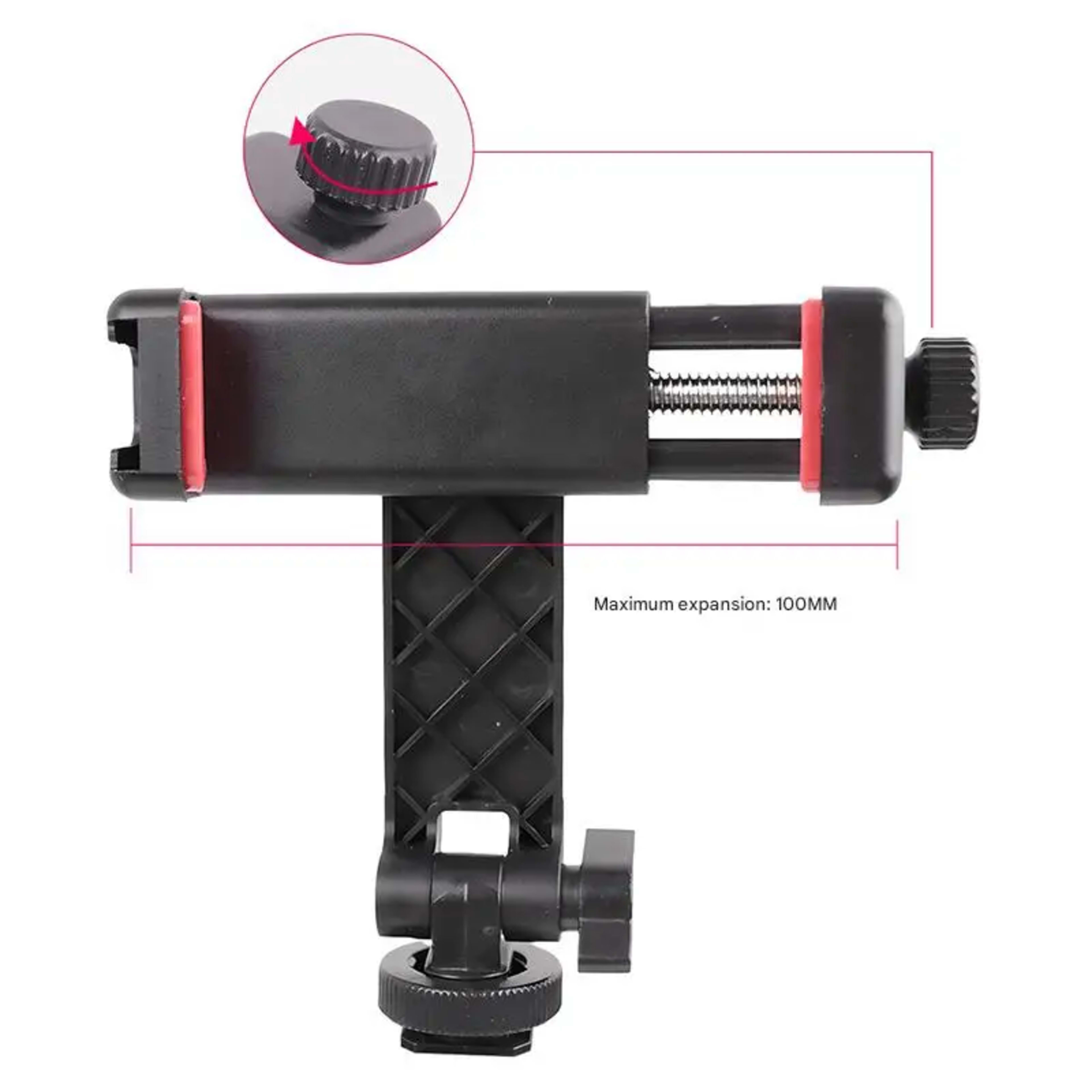 Camera Hot Shoe Phone Tripod Mount Holder Mobile Smartphone Support Cold Shoe Adapter for Iphone Samsung Photography Acc 2