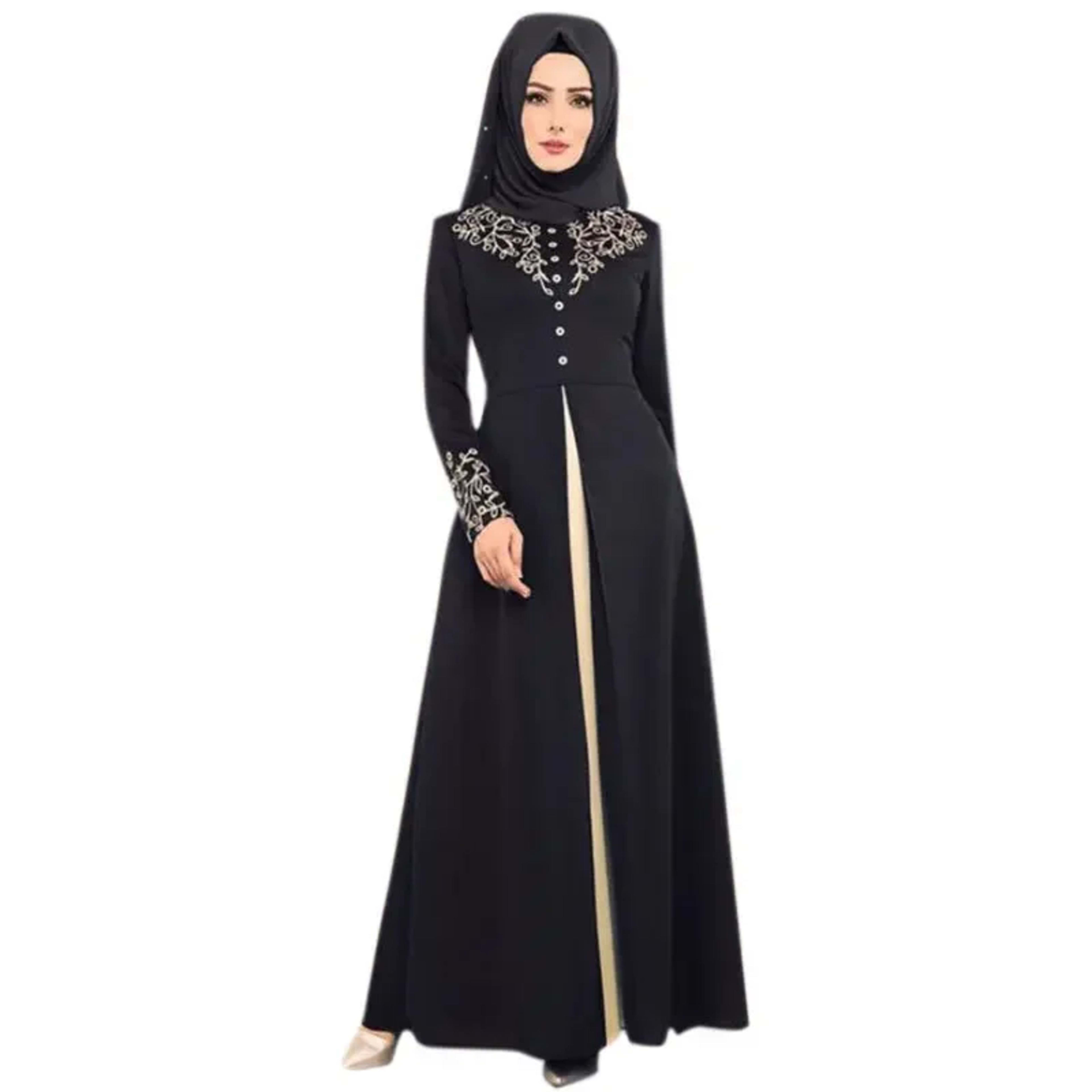 Muslim Dress Womens  Fashion Abaya Dubai  Appliques  Turkey   Women Elegant Long 3