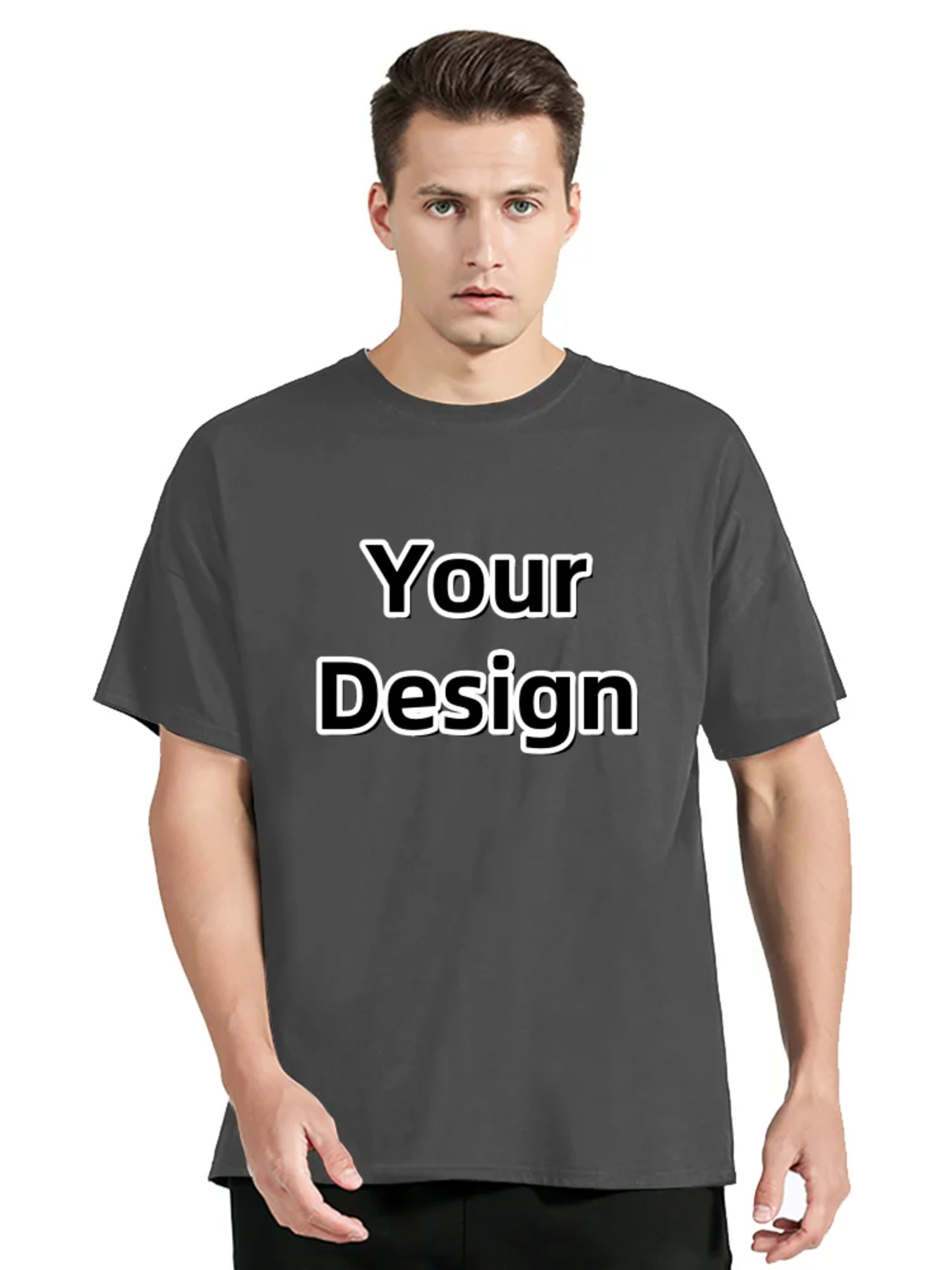 Men's Custom T-shirt With Your Own Logo Tshirt Text And Photo Printed On The Front And Back T Shirt Custom Gift Tees Clo 2