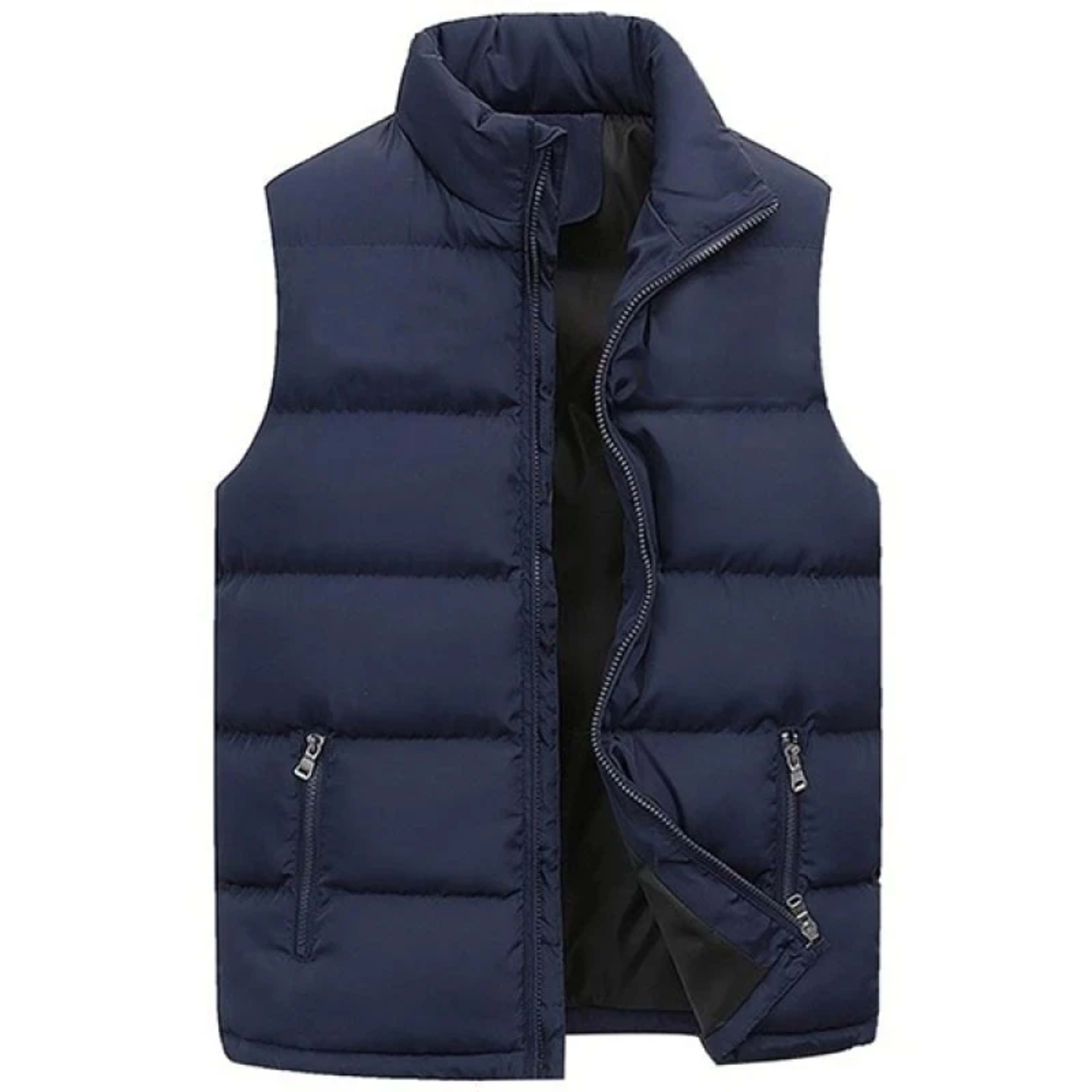 Mens Vest Jacket Warm Sleeveless Jackets Winter Waterproof Zipper Coat Autumn Stand-up Collar Casual Waistcoat Brand Clo 8