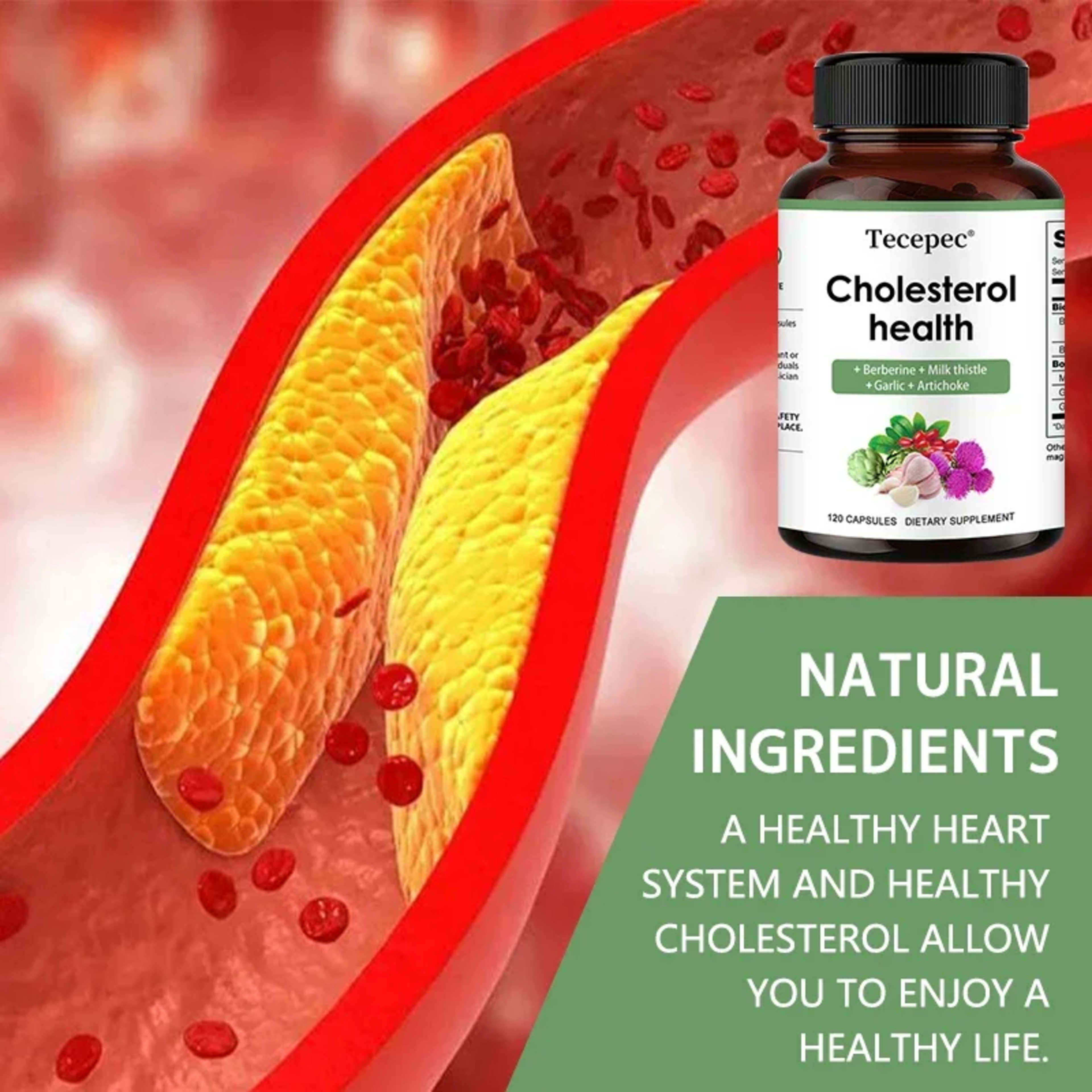 Cholesterol Supplements - Improves Blood Circulation, Supports Cardiovascular Health, and Strengthens The Immune System 4