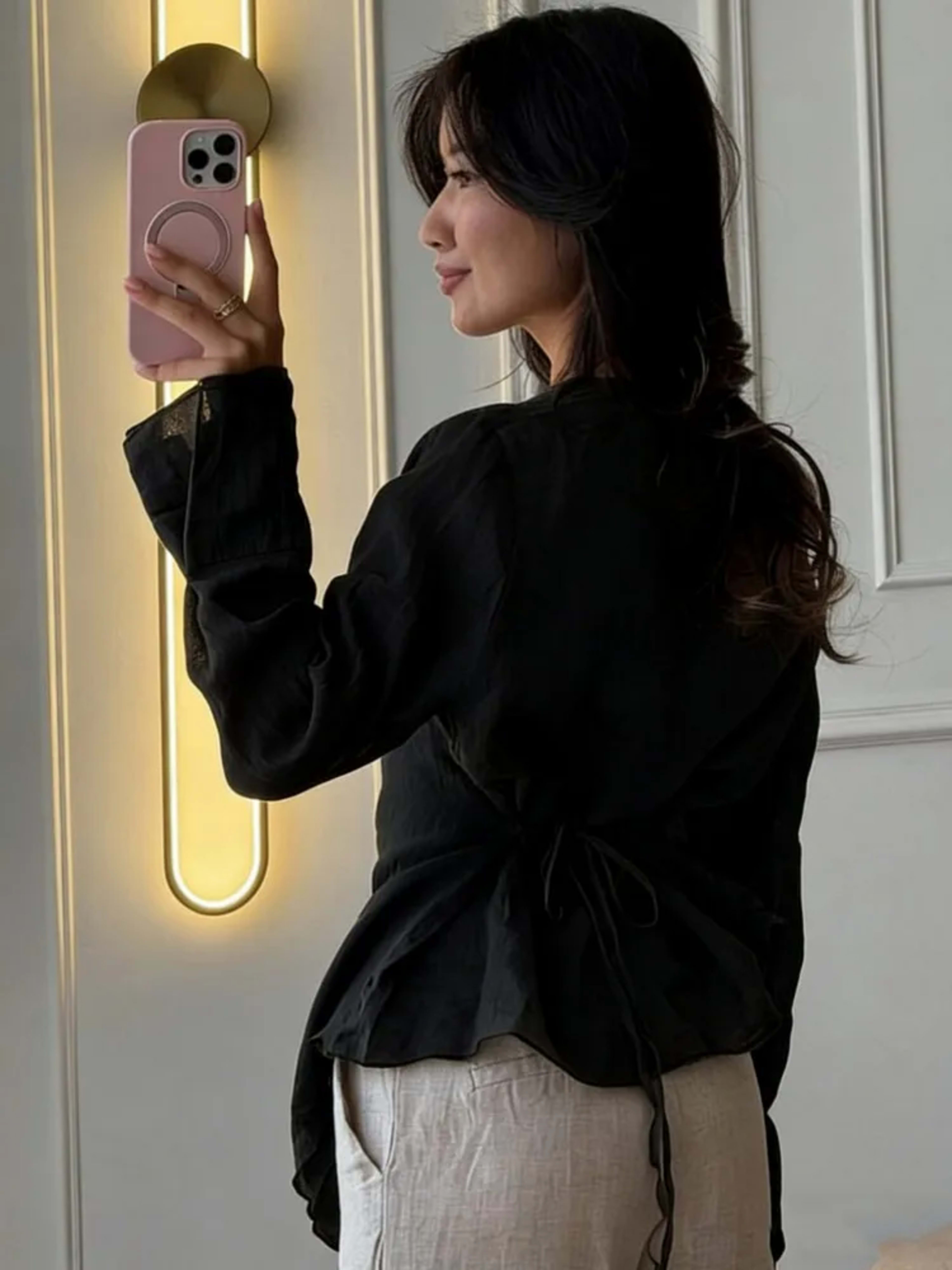 Women Blouses 2026 Spring Summer Long Sleeve Blouse Woman Blouse Shirt Office Elegant Work Shirt Top Blusas Mujer De Mod 5