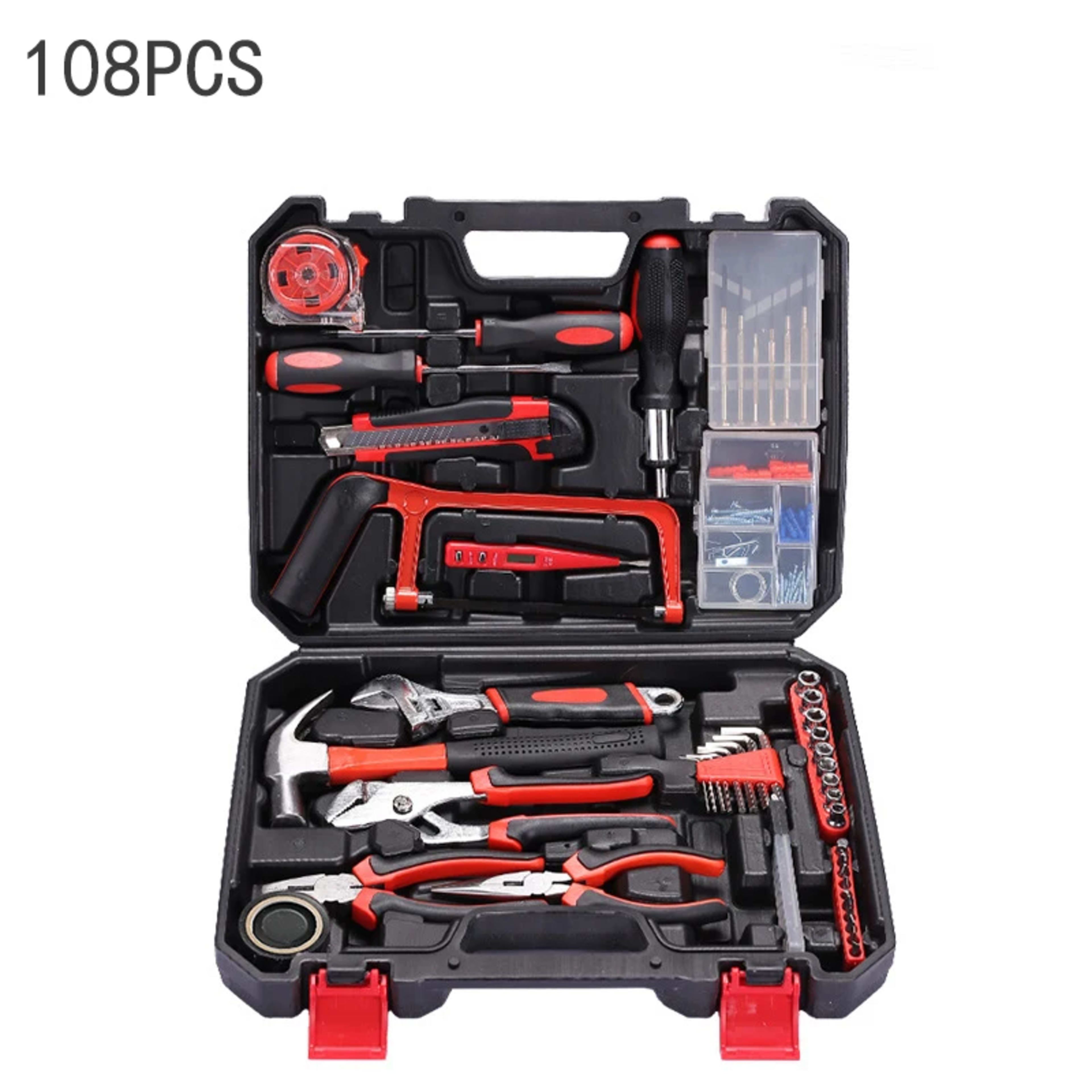 Household DIY Hardware Tools Set Toolbox Electrician Carpenter Multi Functional Portable Manual Repair Tool Combination  19