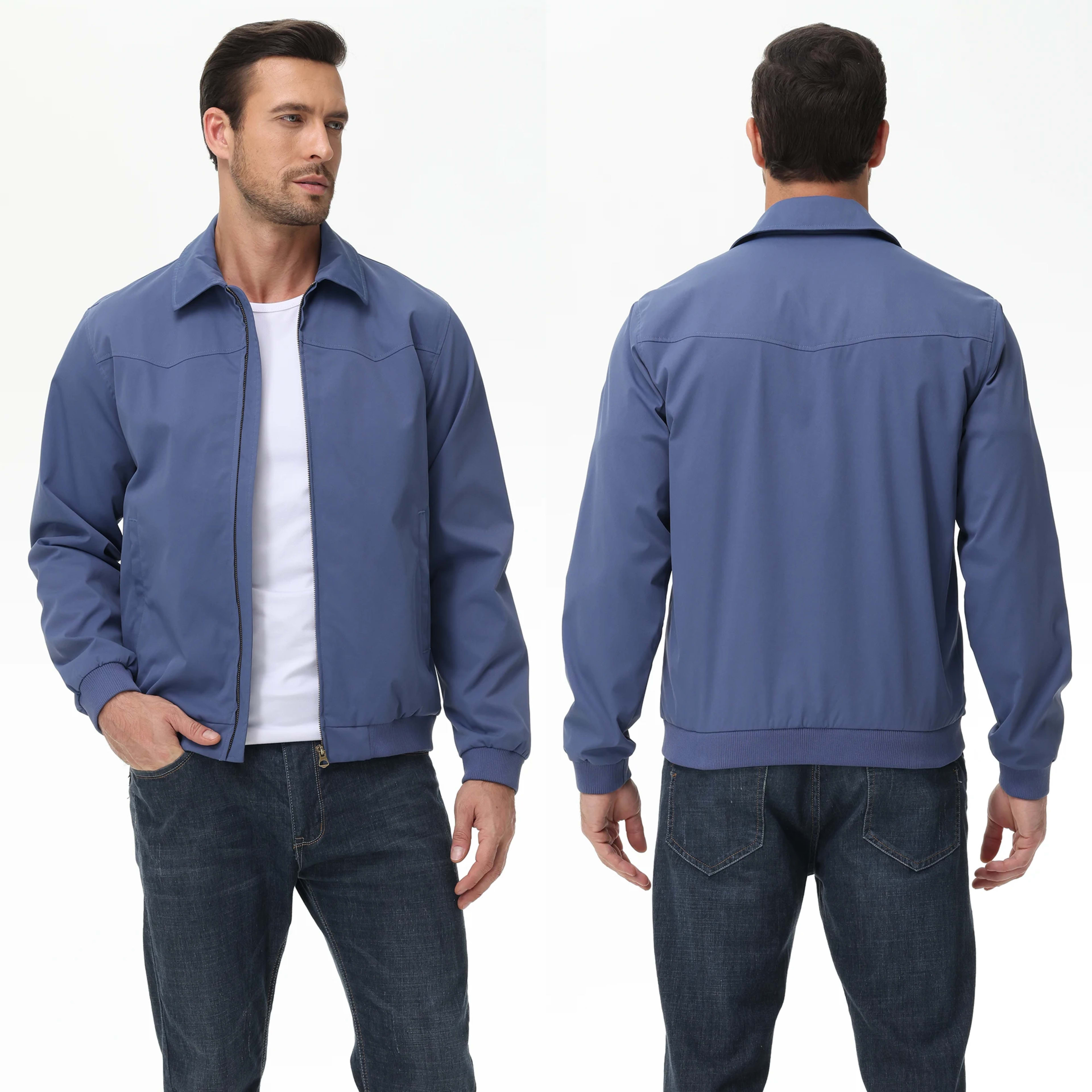 Mens Business Casua Jacket, Autumn Winter Windbreaker Waterproof Warm Coat with Inner Pocket Daily Workout A Gift for Pr 5