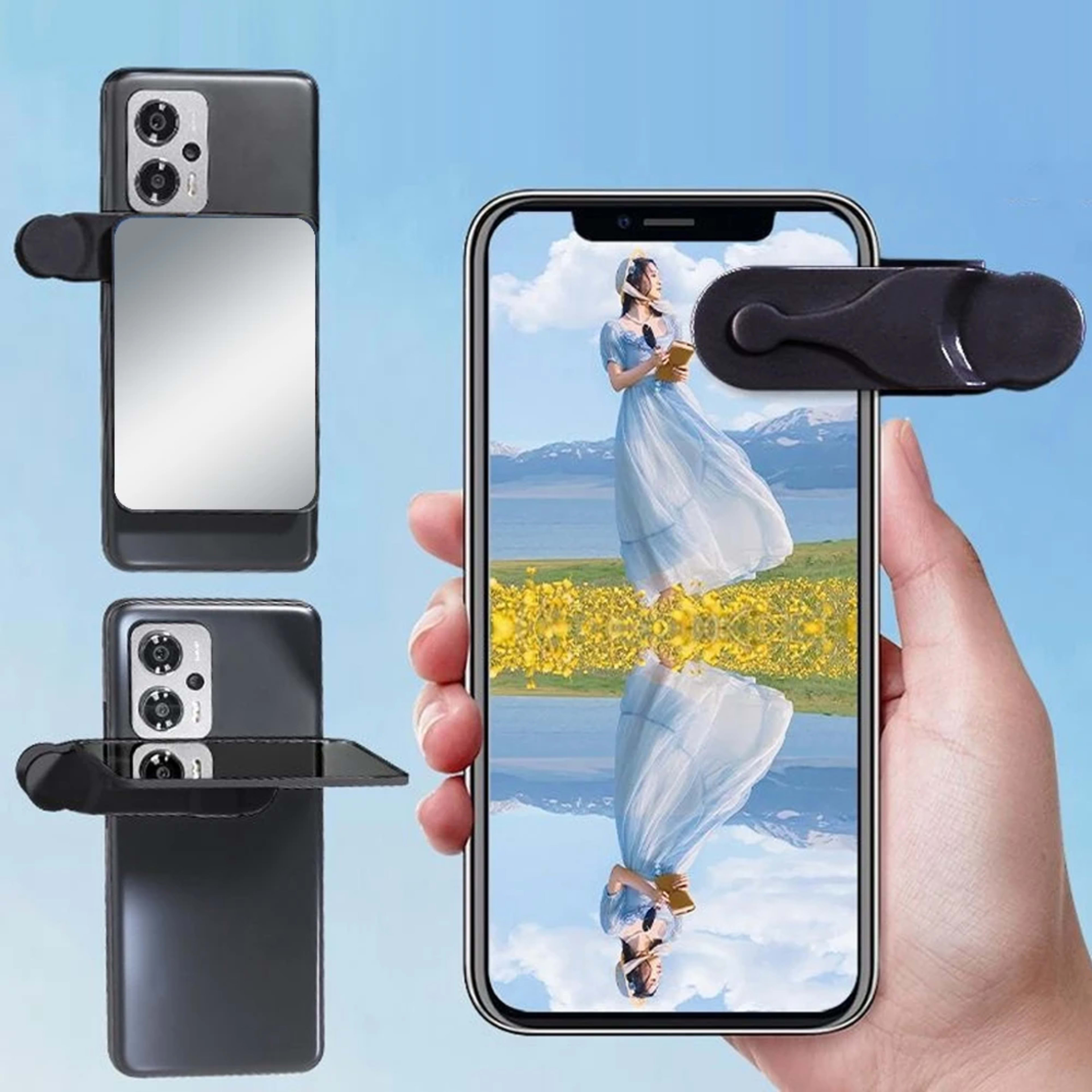 Universal Phone Reflection Photography Tool Travel Camera Mirror Attachment Outdoor Selfie Clip Phone Accessories 1