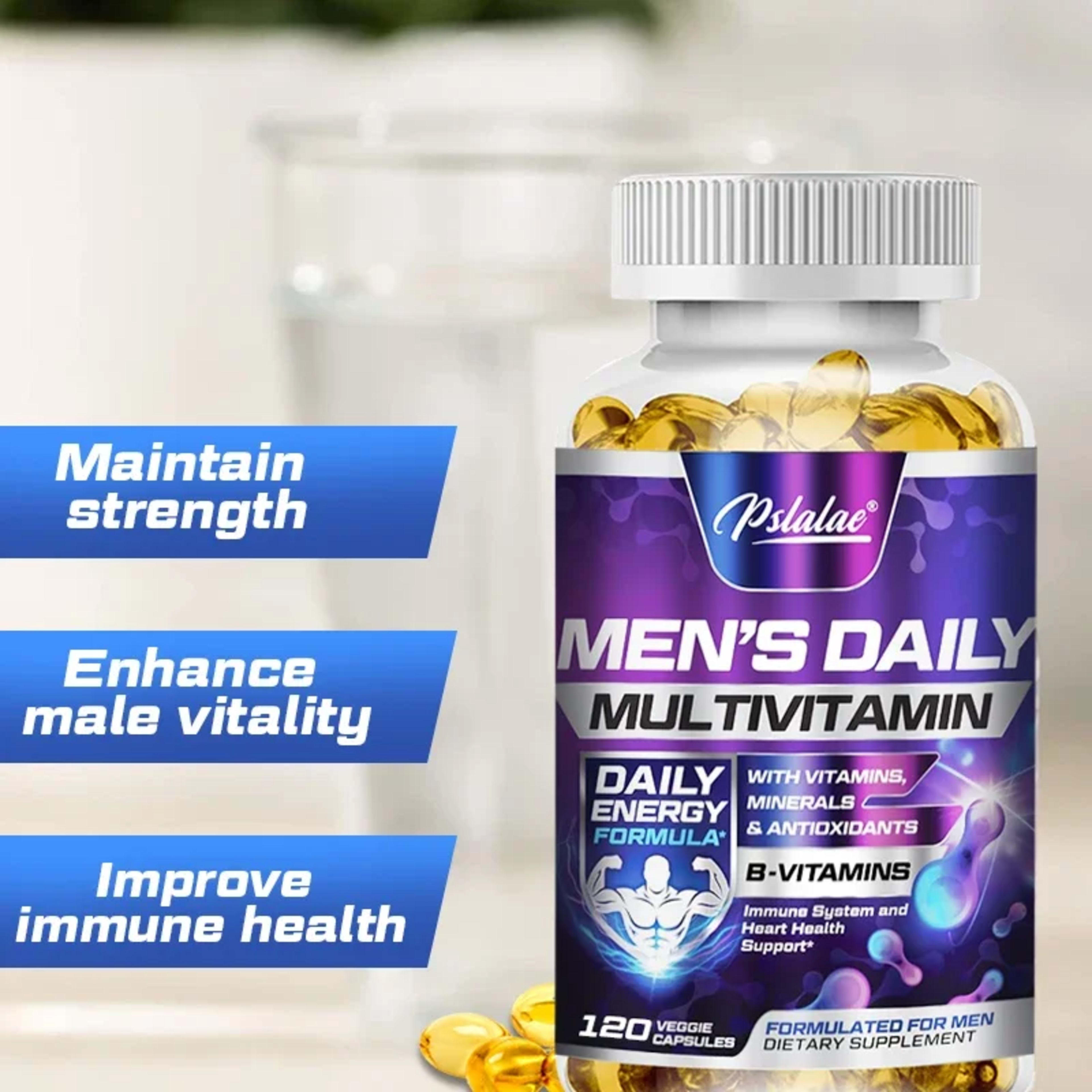 Men's Multivitamin Supplement - Enhance Immunity, Boost Energy and Endurance, Promote Overall Health 5