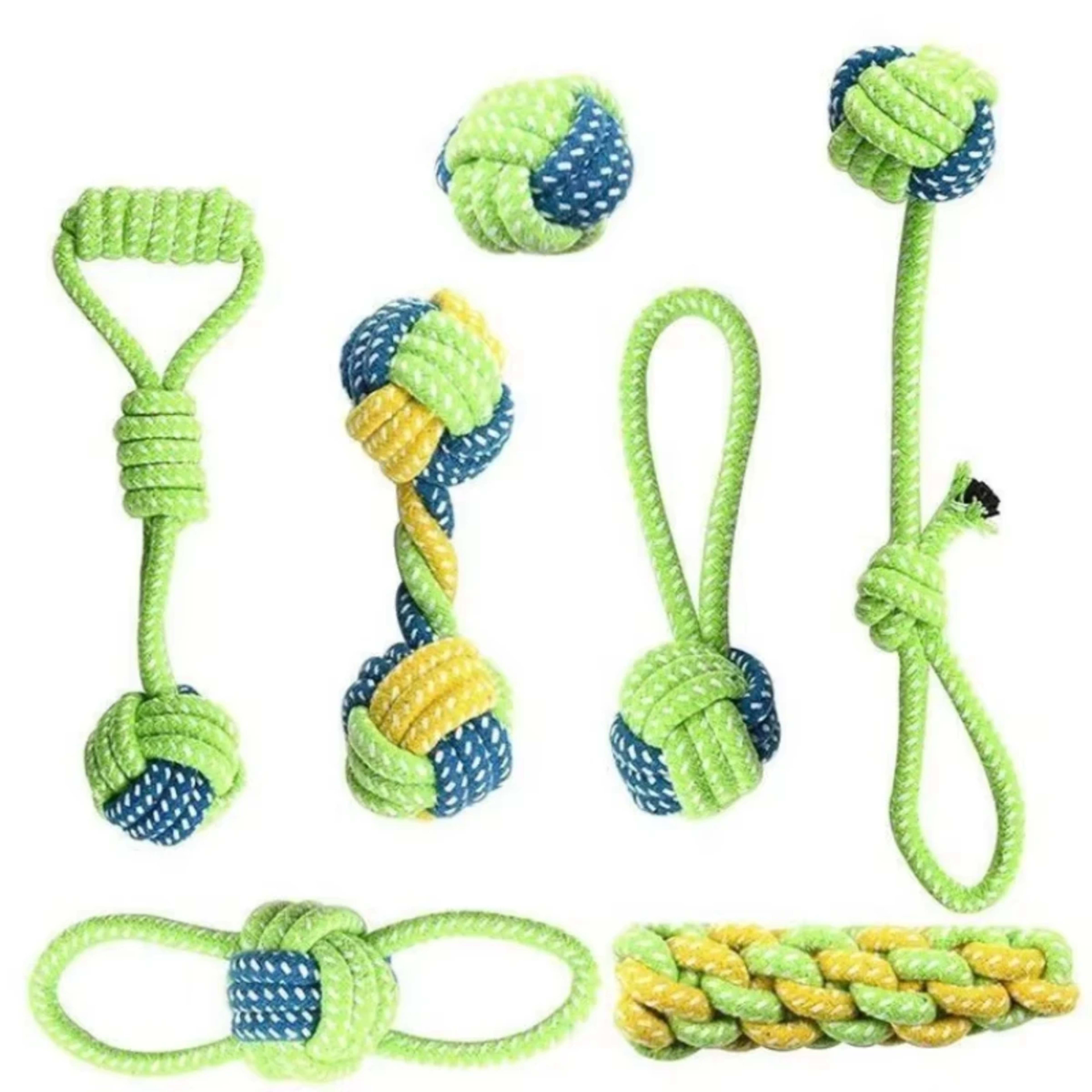 Pet Dog Toys for Large Small Dogs Toy Interactive Cotton Rope Mini Dog Toys Ball for Dogs Accessories Toothbrush Chew Pu 1