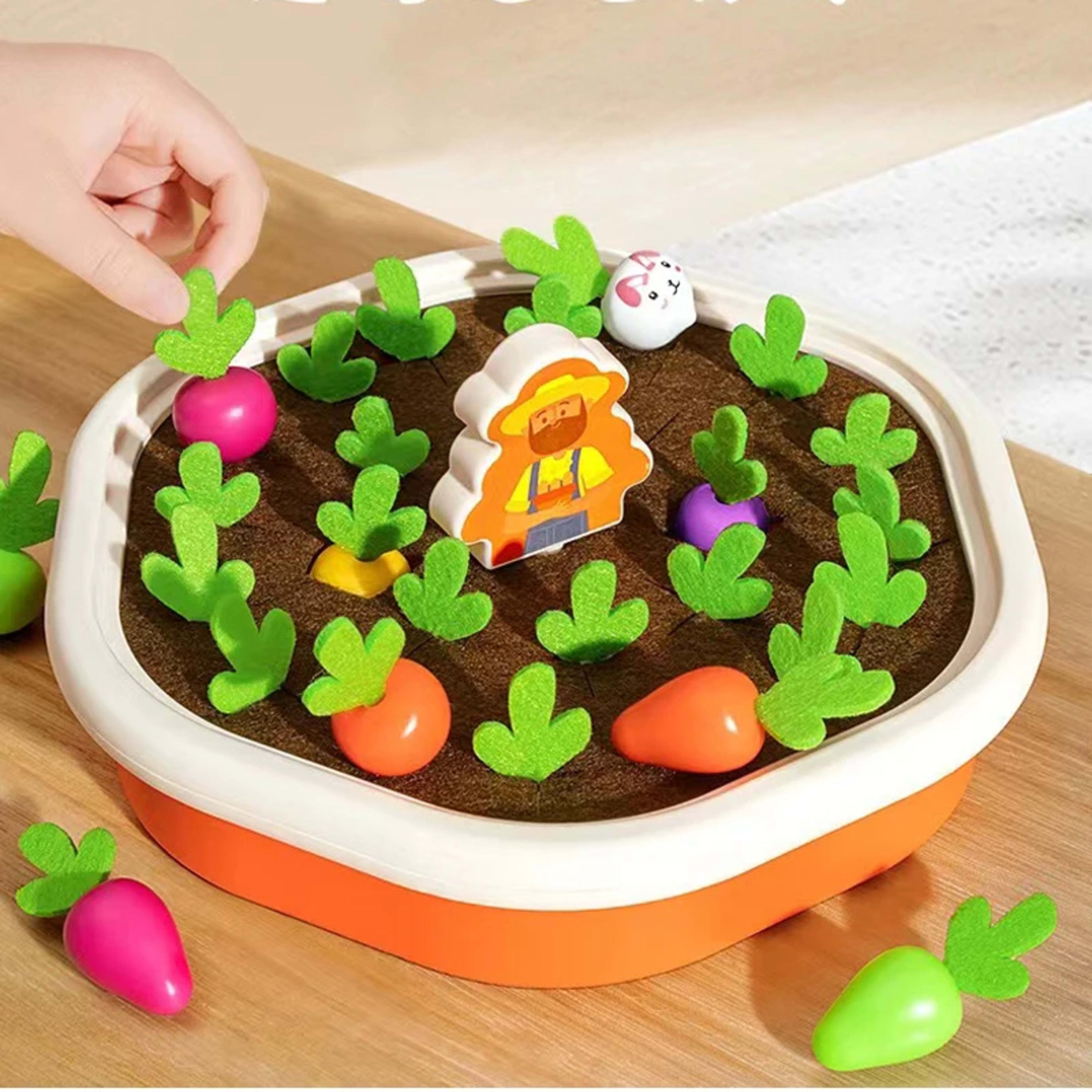 Baby Montessori Toys For Toddler Toys Educational Colorful Shape Toy Pull Carrot Set Counting Discouvery Toys For Kids L