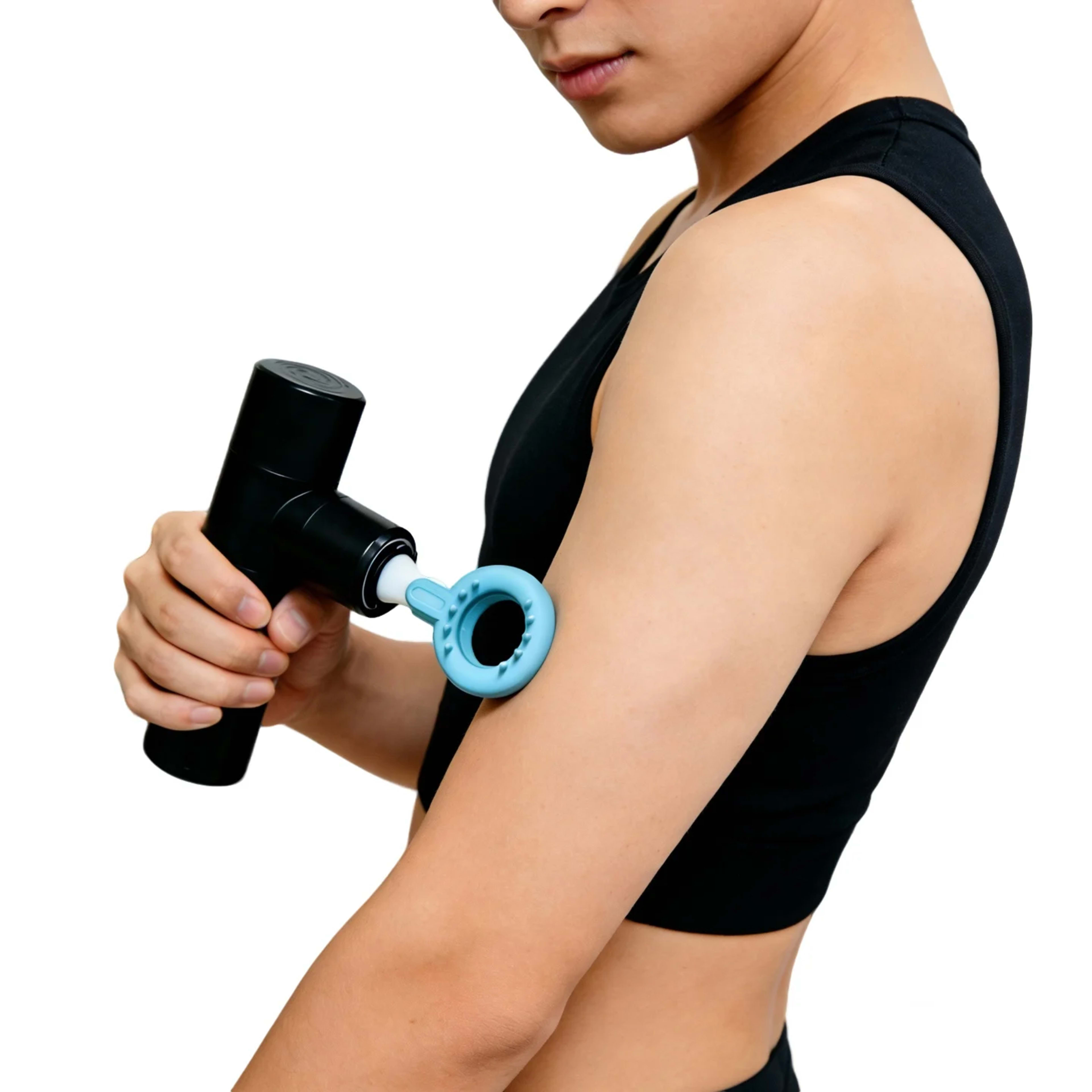 Massage Gun Head Attachments for 12-19mm Shaft, Replaceable Silicone Fascia Gun Head,   Fitness Accessories for Muscle R 2