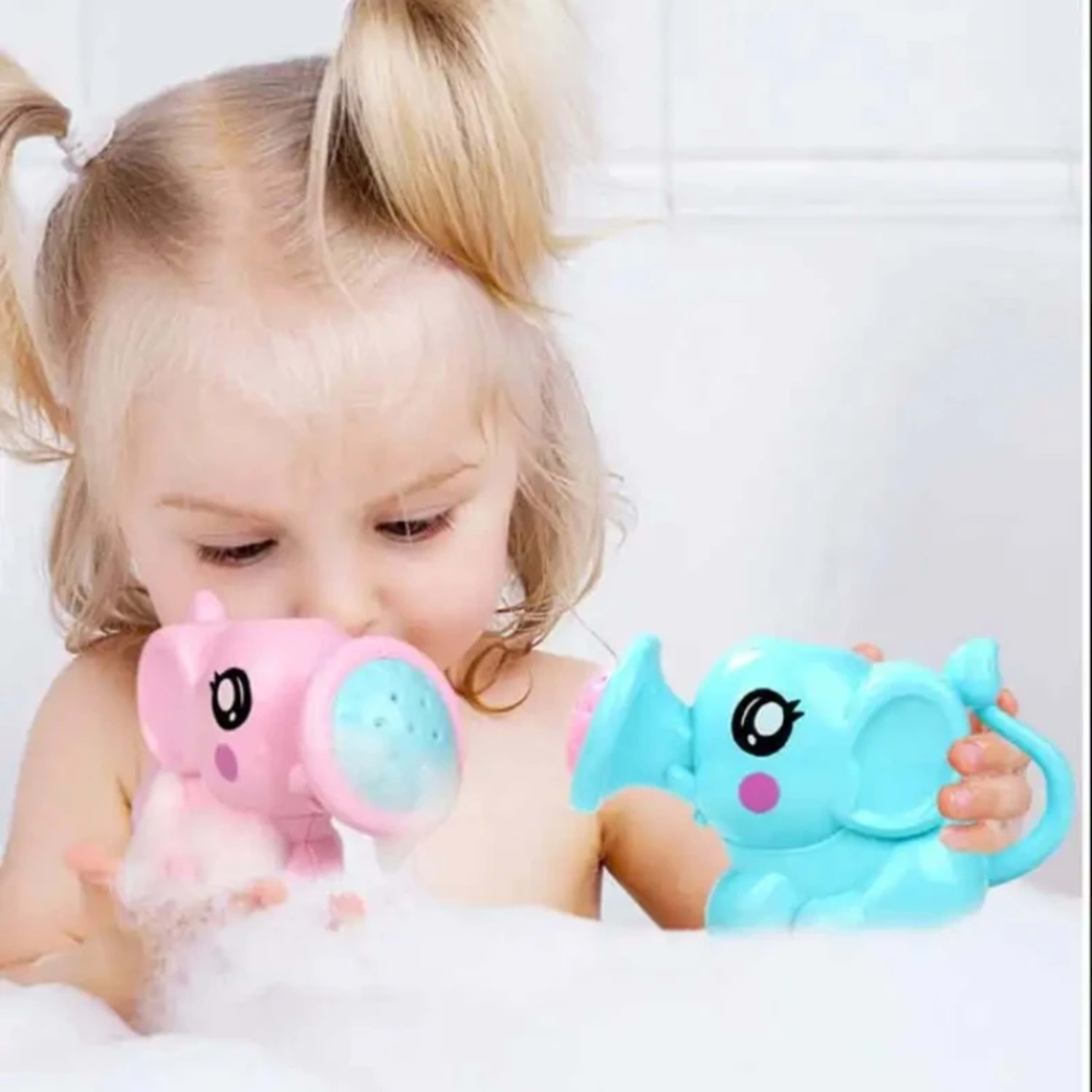 Baby Bath Toy, Bathing Cute  Elephant Shower Swimming Water Spraying Clouds Shower Bath Toy For Kids Water Playing Toy 2