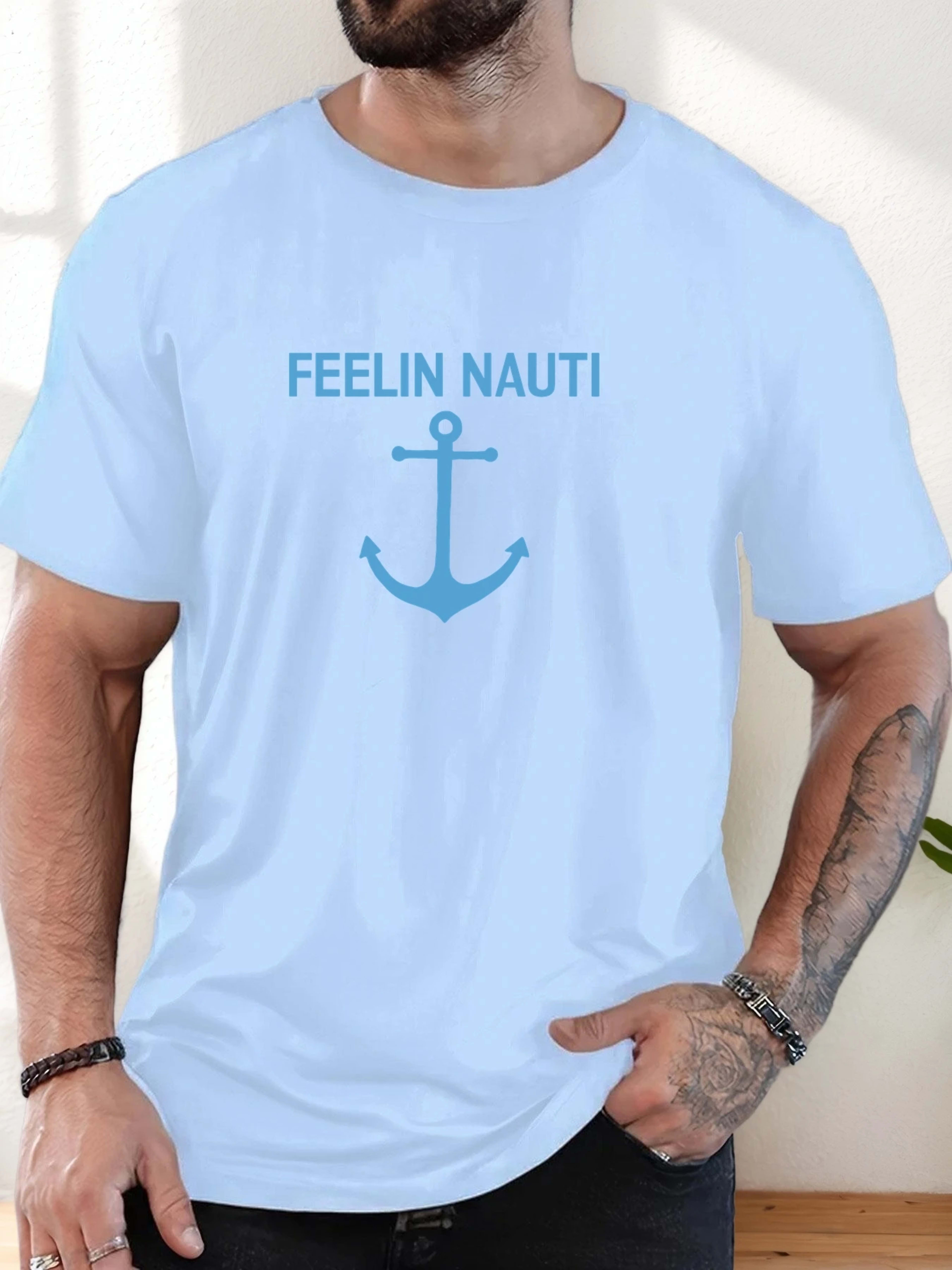 T Shirt for Man 100% Cotton Summer Round Neck Short Sleeve Graphic Print Breathable Streetwear Fashion Leisure Cool T-sh 2