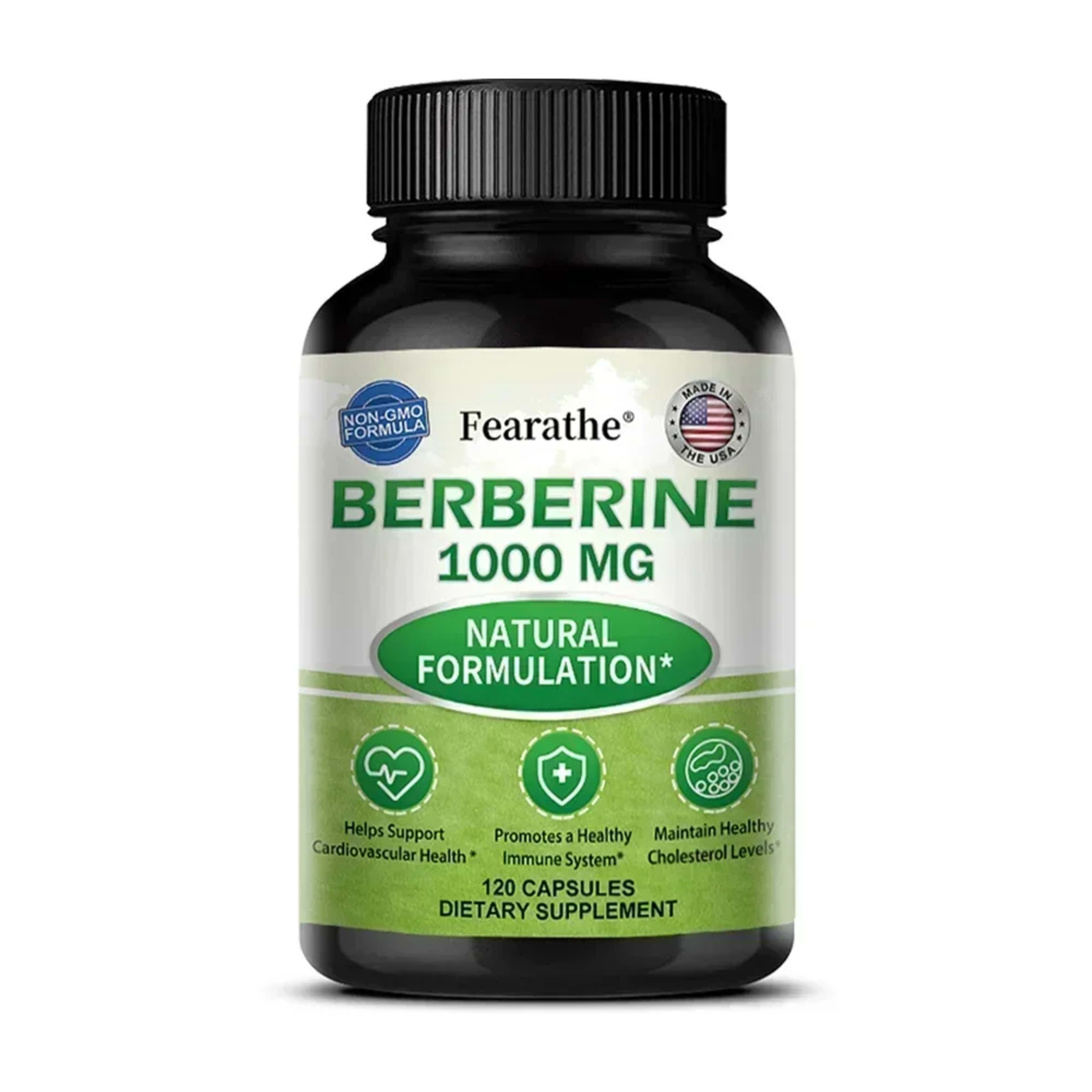 Berberine 1000 Mg Supplement, Highly Absorbed, Supports Cardiovascular Health, Regulates Gut Flora Balance, Improves Dig 9