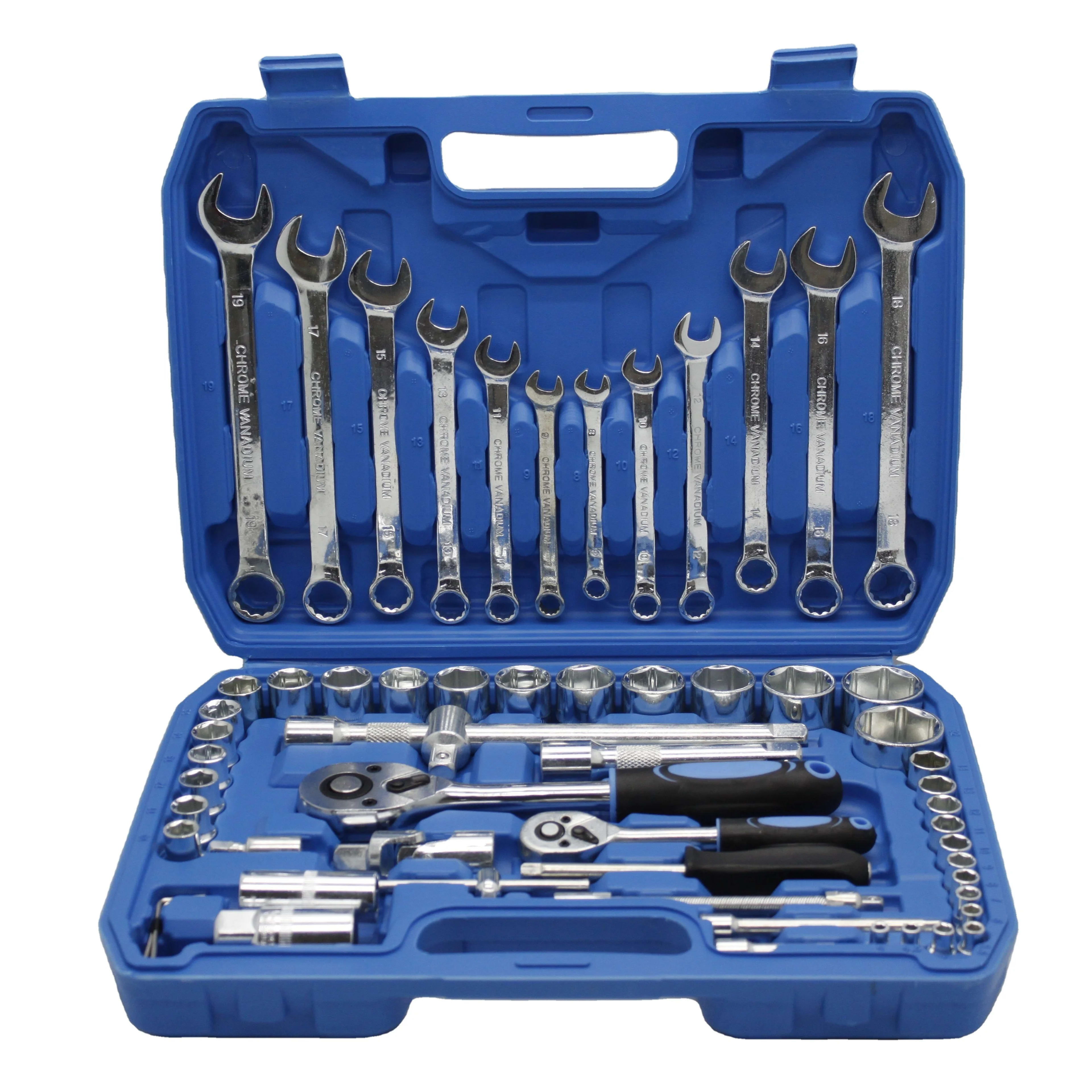 Home repair tool set, with instructions, 61-piece handheld tool set 1