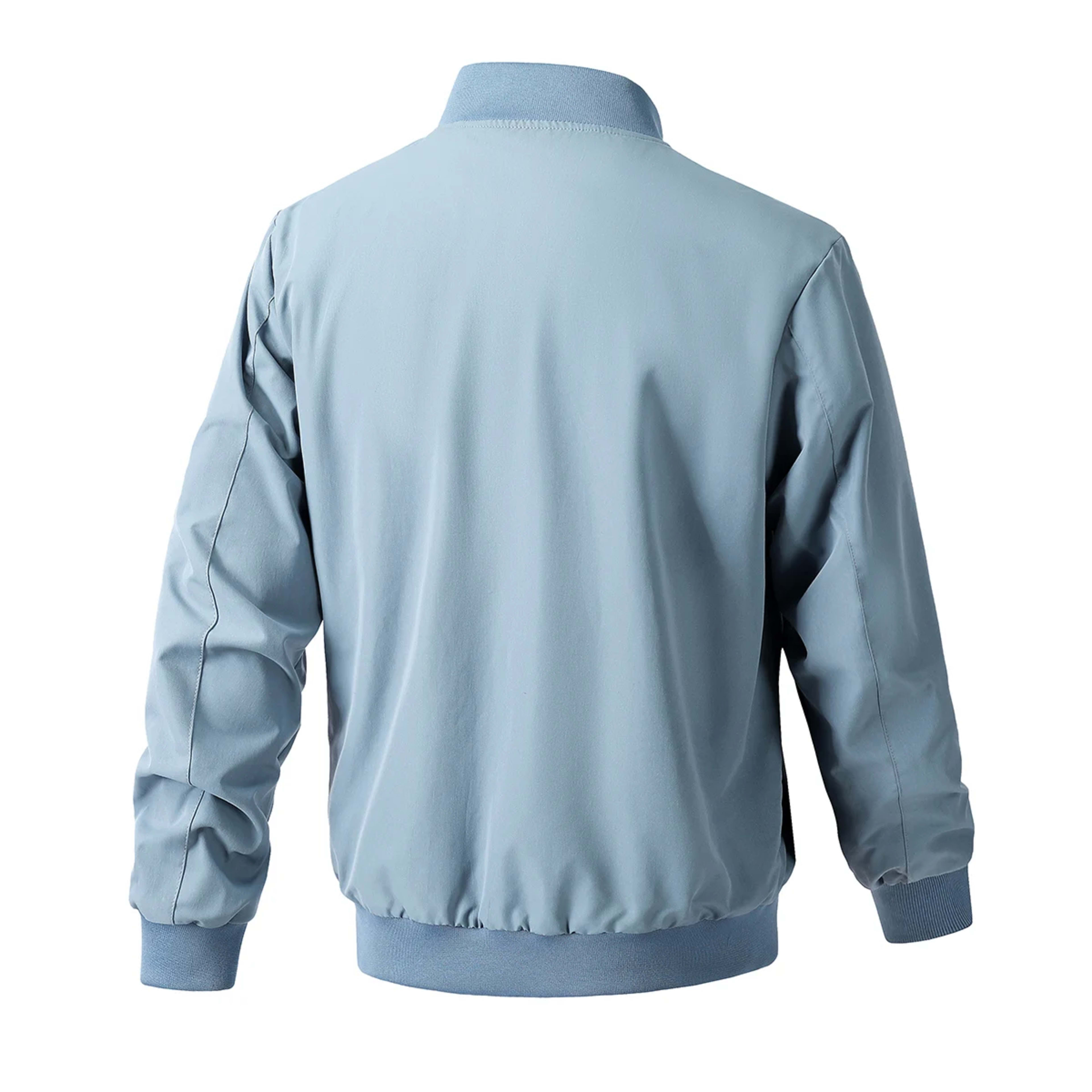 Men's Bomber Jacket Spring Autumn Fashion Business Casual Streetwear Simple Windbreaker British Style Male Coat 2