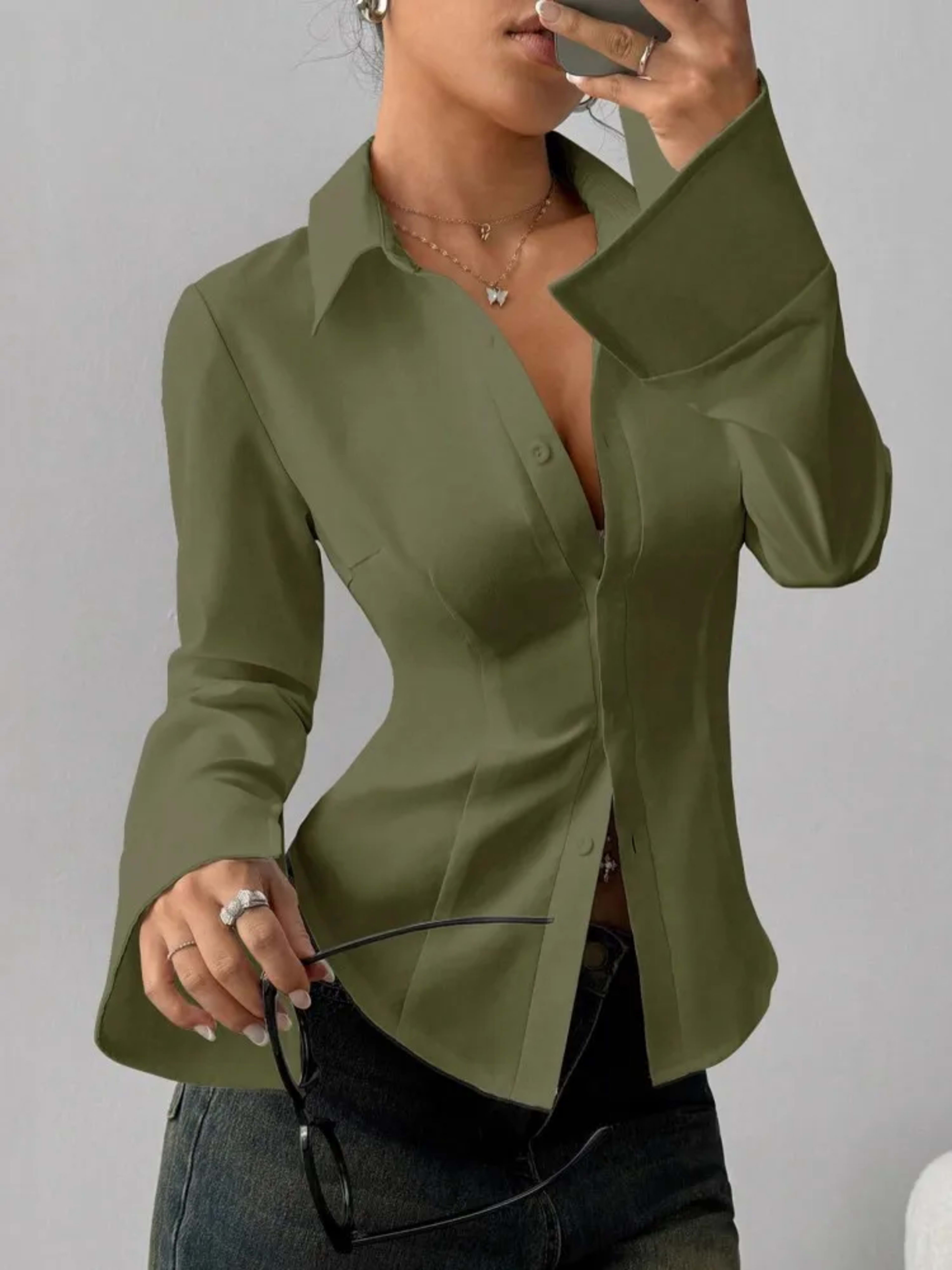 Women Blouses 2026 Spring Autumn Long Sleeve Blouse Woman Blouse Shirt Office Elegant Work Shirt Top Blusas Mujer De Mod 5