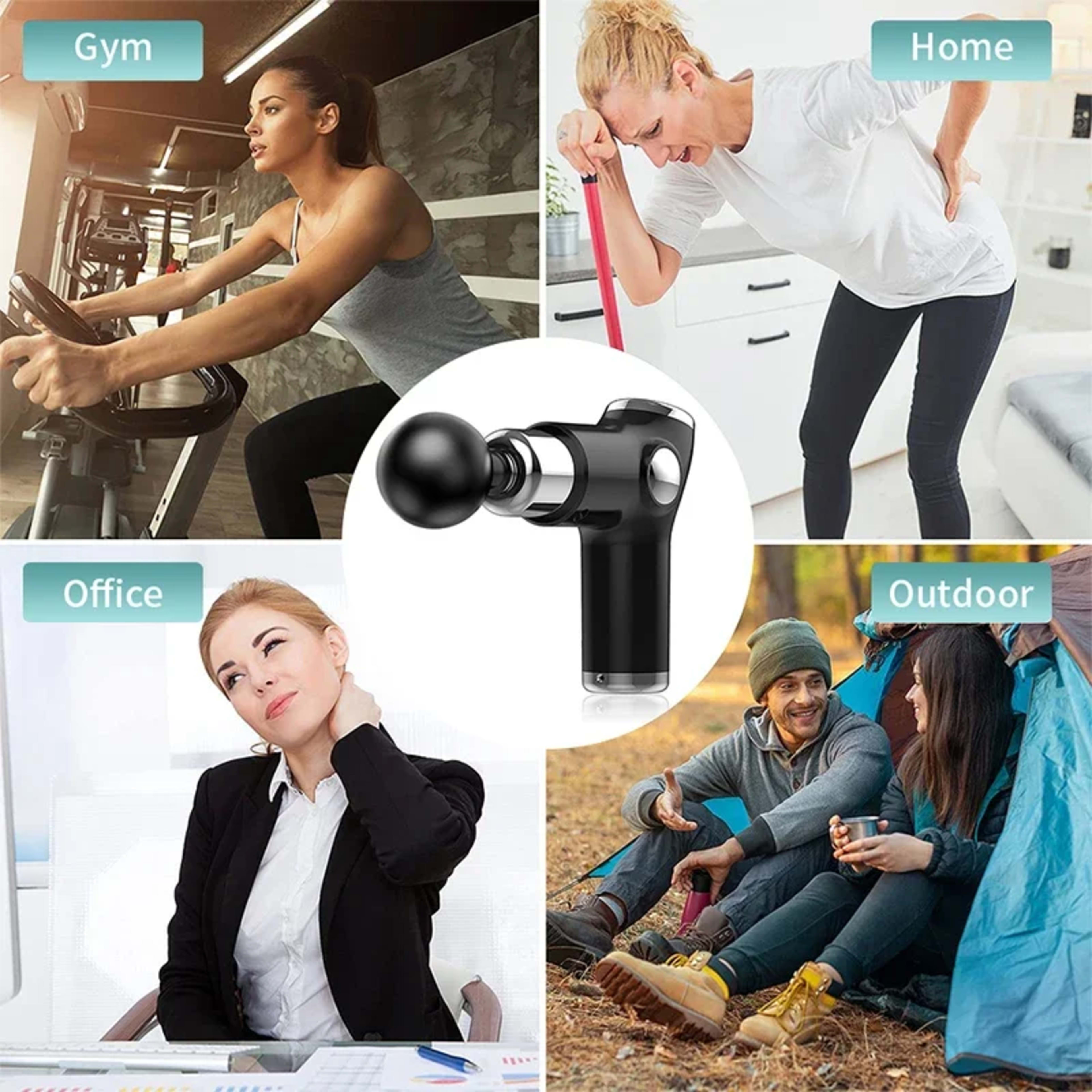 Massage Gun Deep Tissue Percussion Muscle Massager Fascial Gun For Pain Relief Body Neck Vibrator Fitness перкуссионный  6