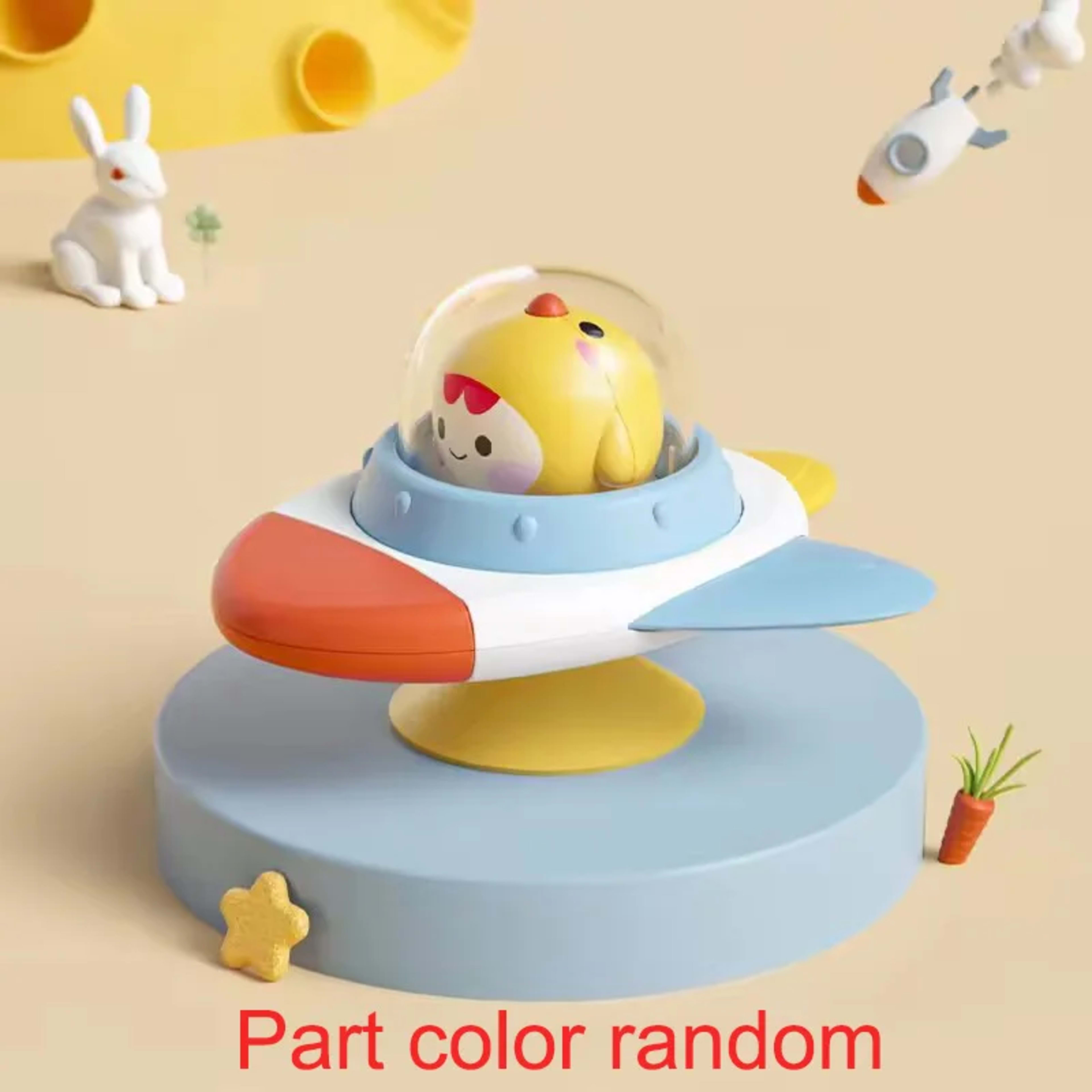 Baby Soothe Toy Cartoon Airplane Soothe Baby Artifact Baby Bath Fun Sucker Spinner Early Education Table Games 10