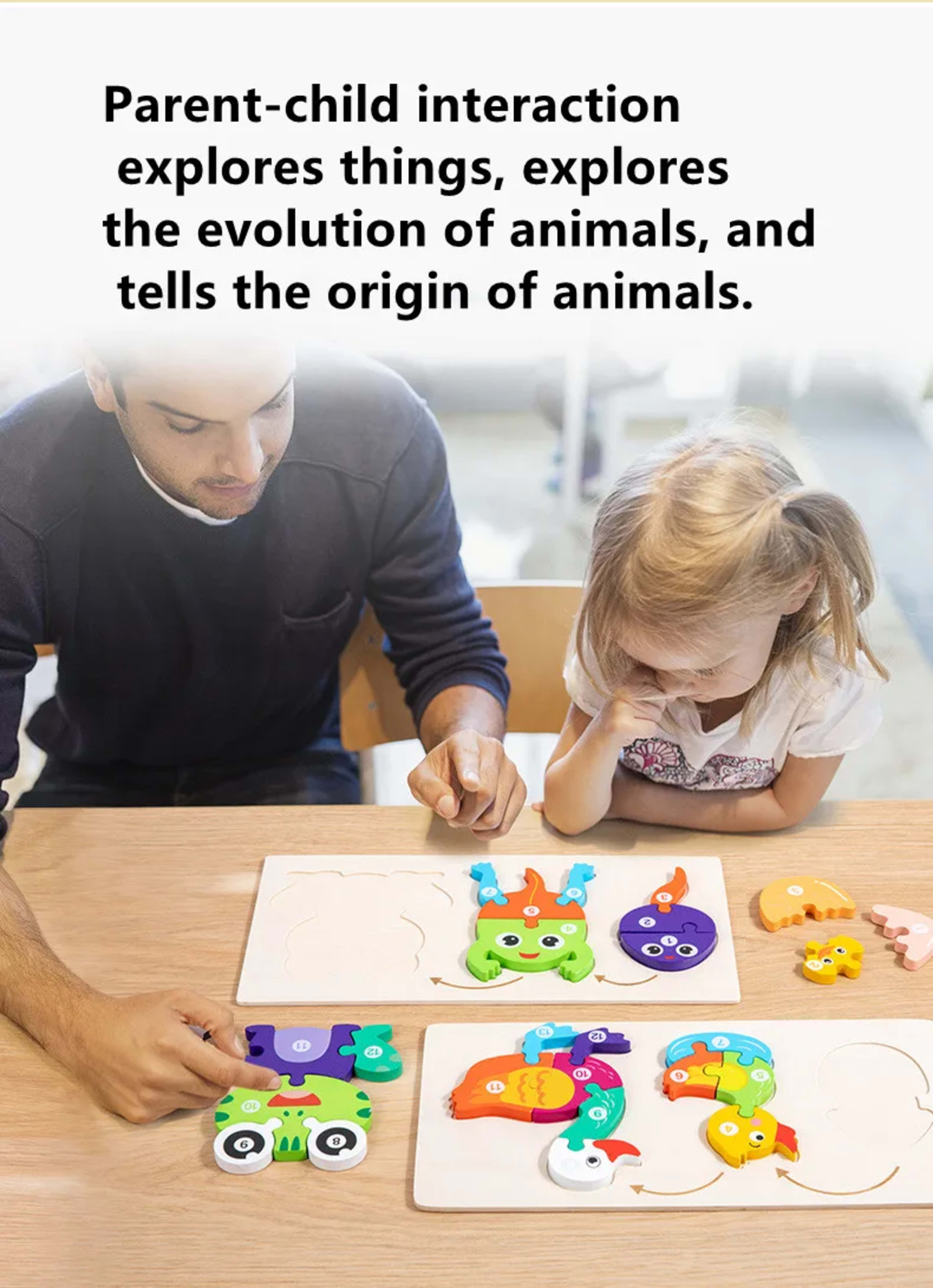 Baby Toy Wooden 3D Puzzle Toys Life cycle puzzle Cartoon Jigsaw For Children Baby Early Education Intelligence for Kids 4