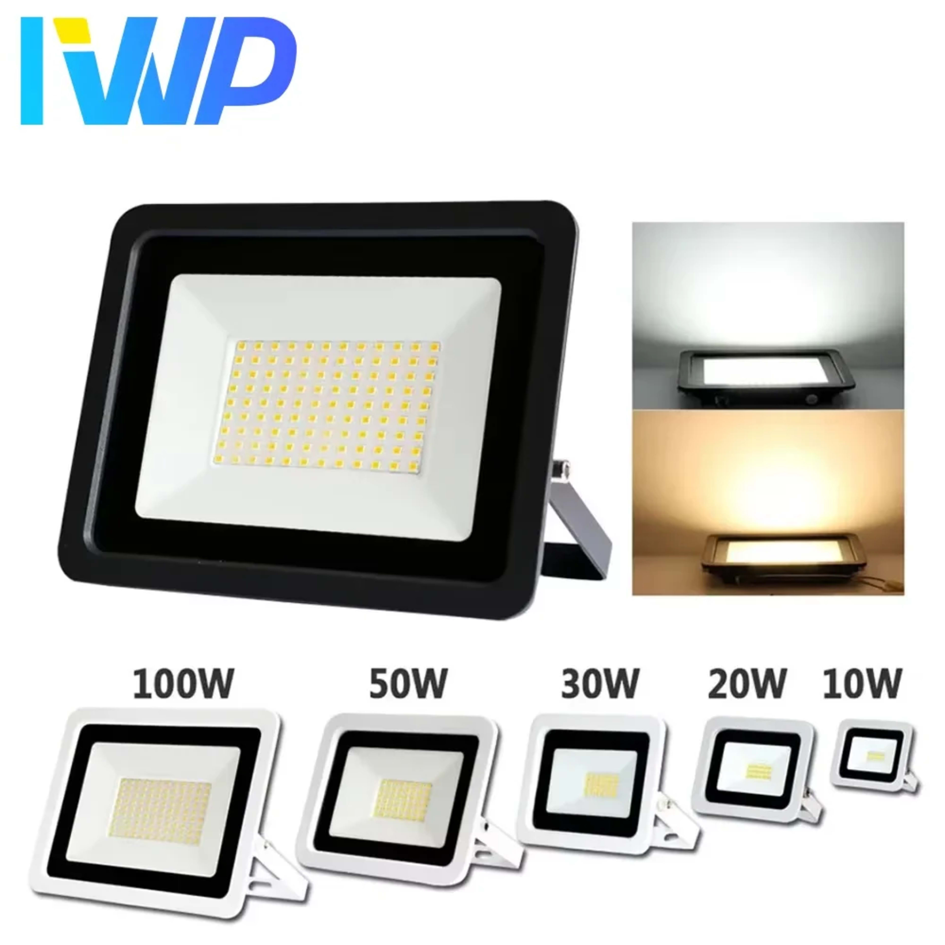 LED Flood Light 10W 20W 30W 50W 100W 220V IP68 Waterproof Outdoor Spotlight Garden Street Lamp Projector Lamp Wall LED R