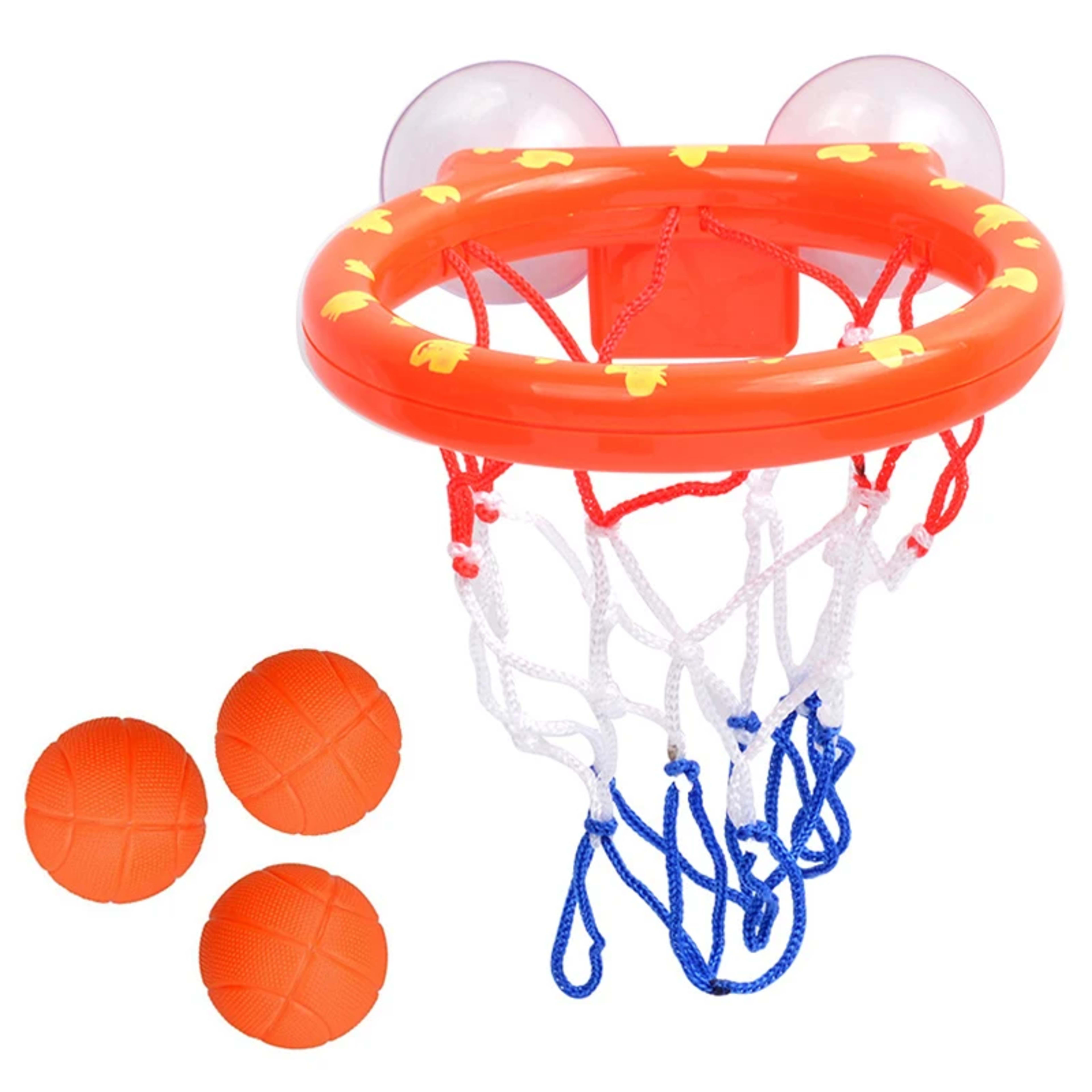Baby Bath Toy Mini Shooting Basket Frame Toys Bathtub Shooting Basketball Play Water Game Toy Set with 3 Balls for Kids