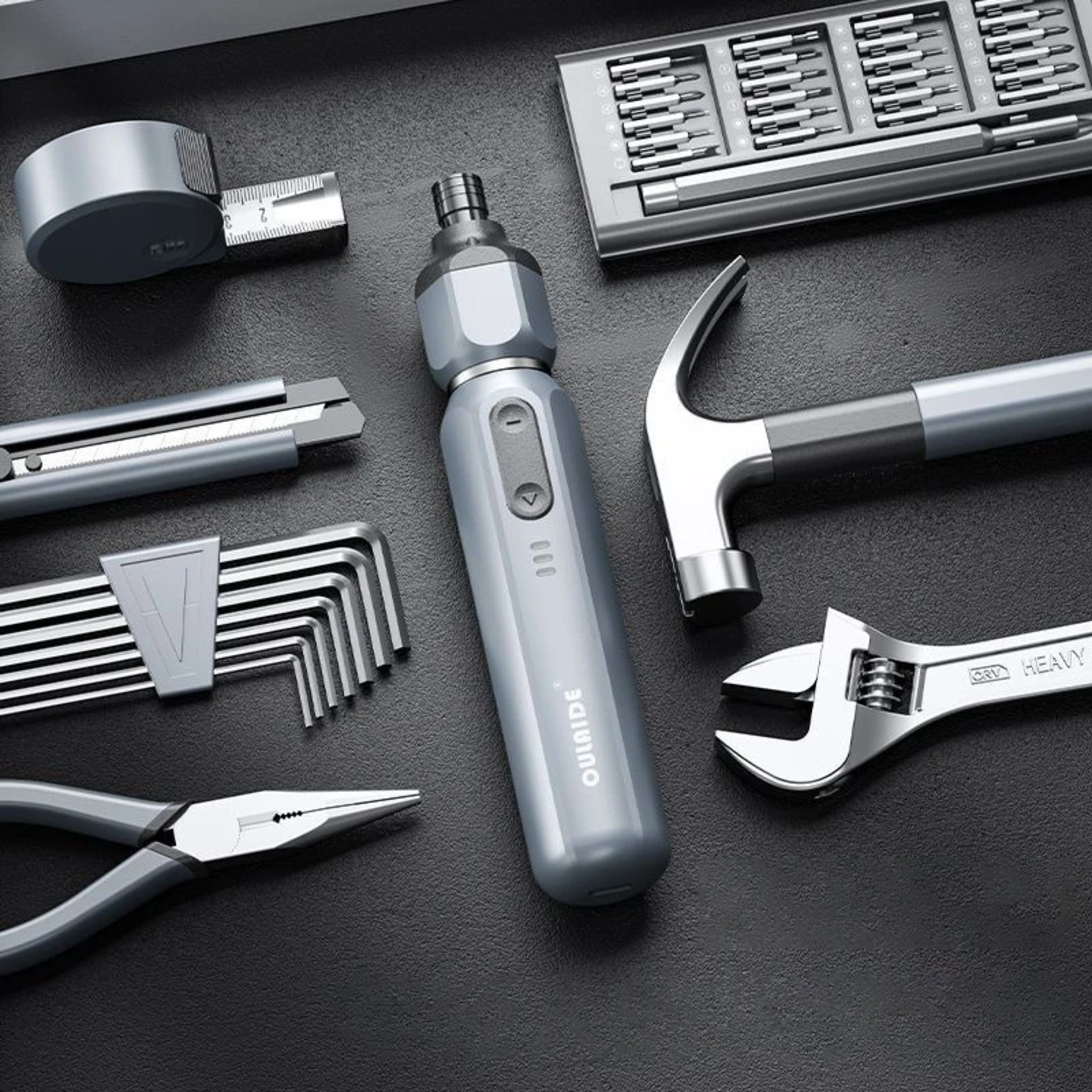 Household Hand Tool Set Multipurpose Maintenance Pliers Wrench Electric Screwdriver Portable Universal Tool Combination 2