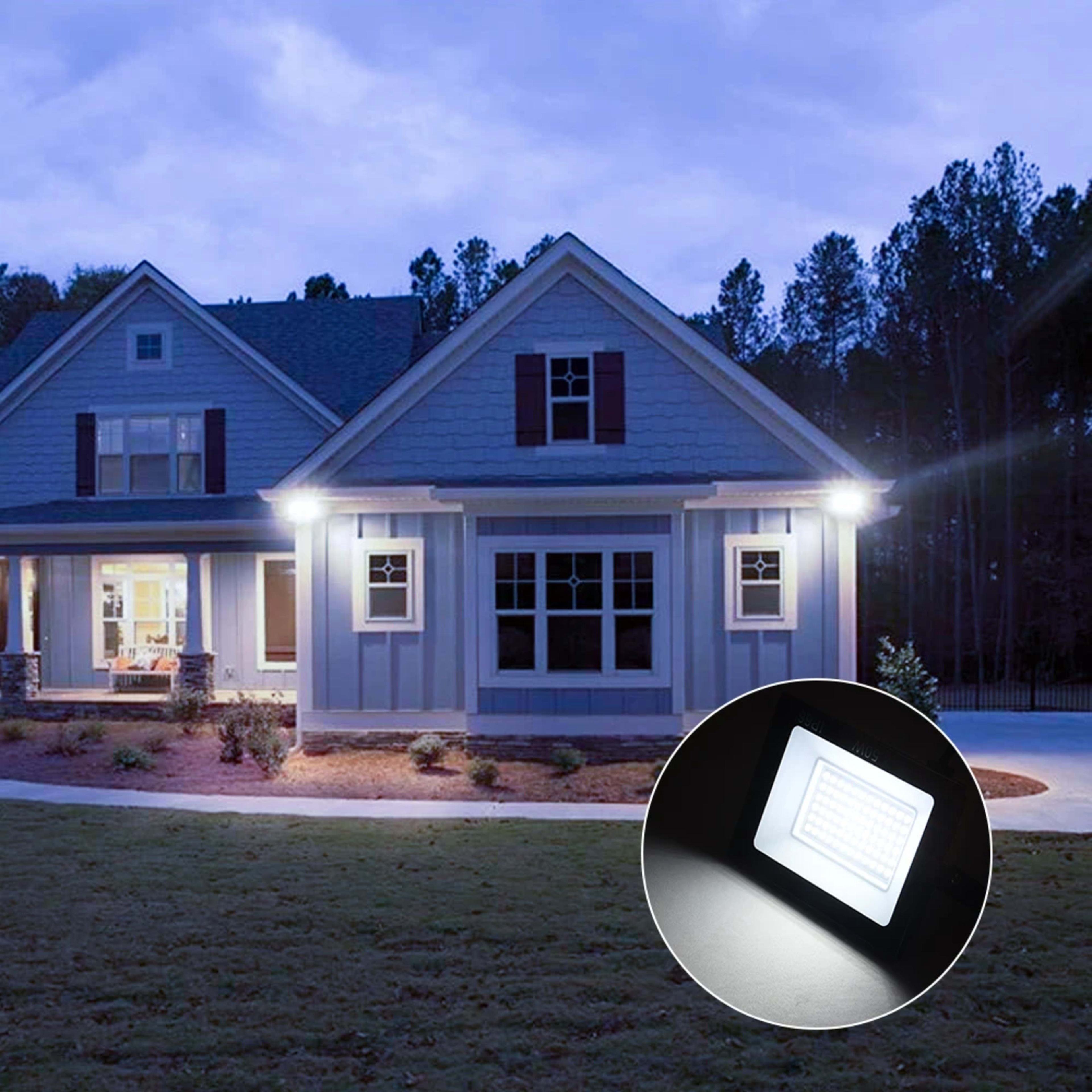 LED Flood Light 10W 20W 30W 50W 100W AC220V Reflector Outdoor Spotlight Street Light Led Exterior Wall Lamp For Garden 2