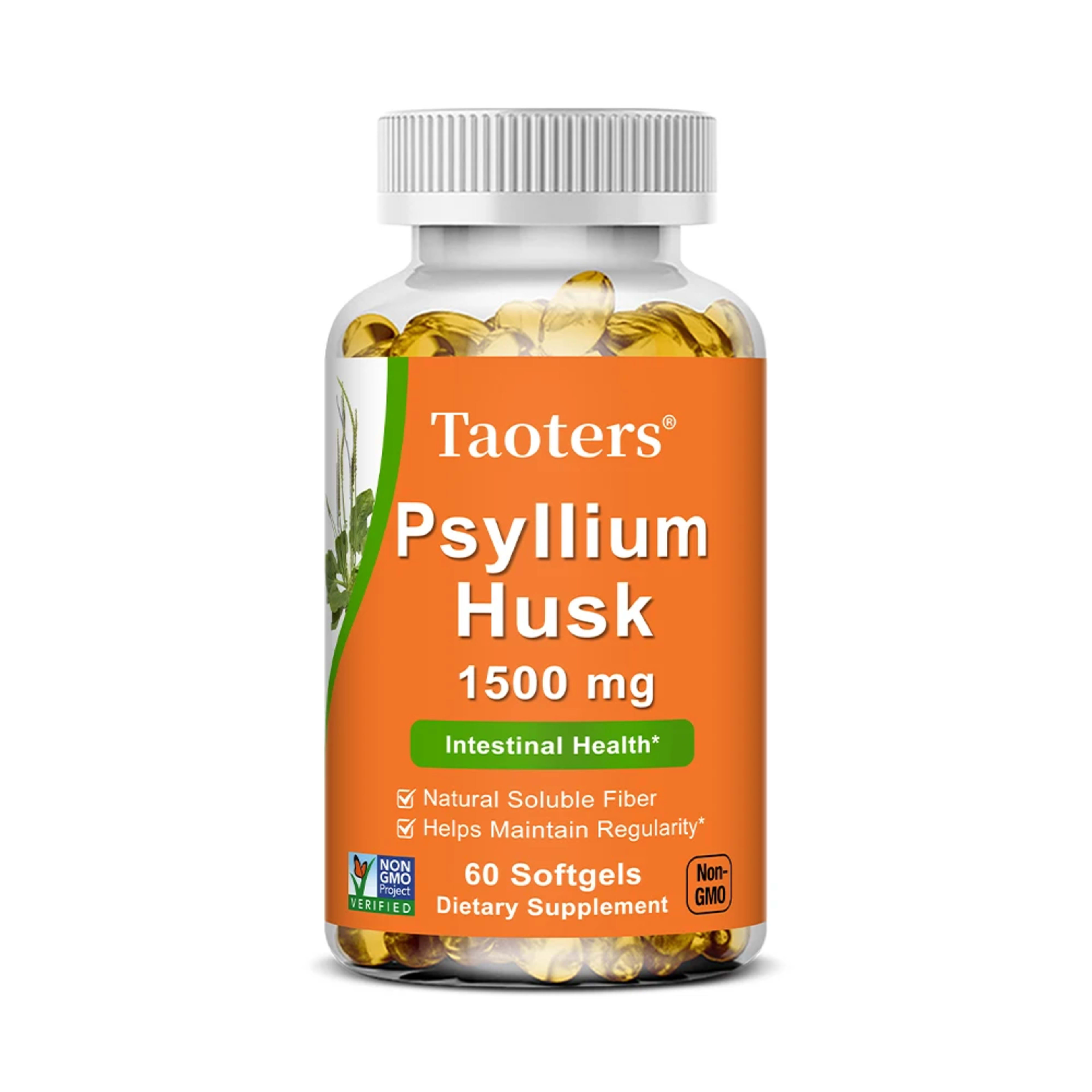 Psyllium Husk Supplement-Natural Soluble Fiber,Promotes Digestion,Supports Immunity,and Promotes Intestinal Health,120 C 8
