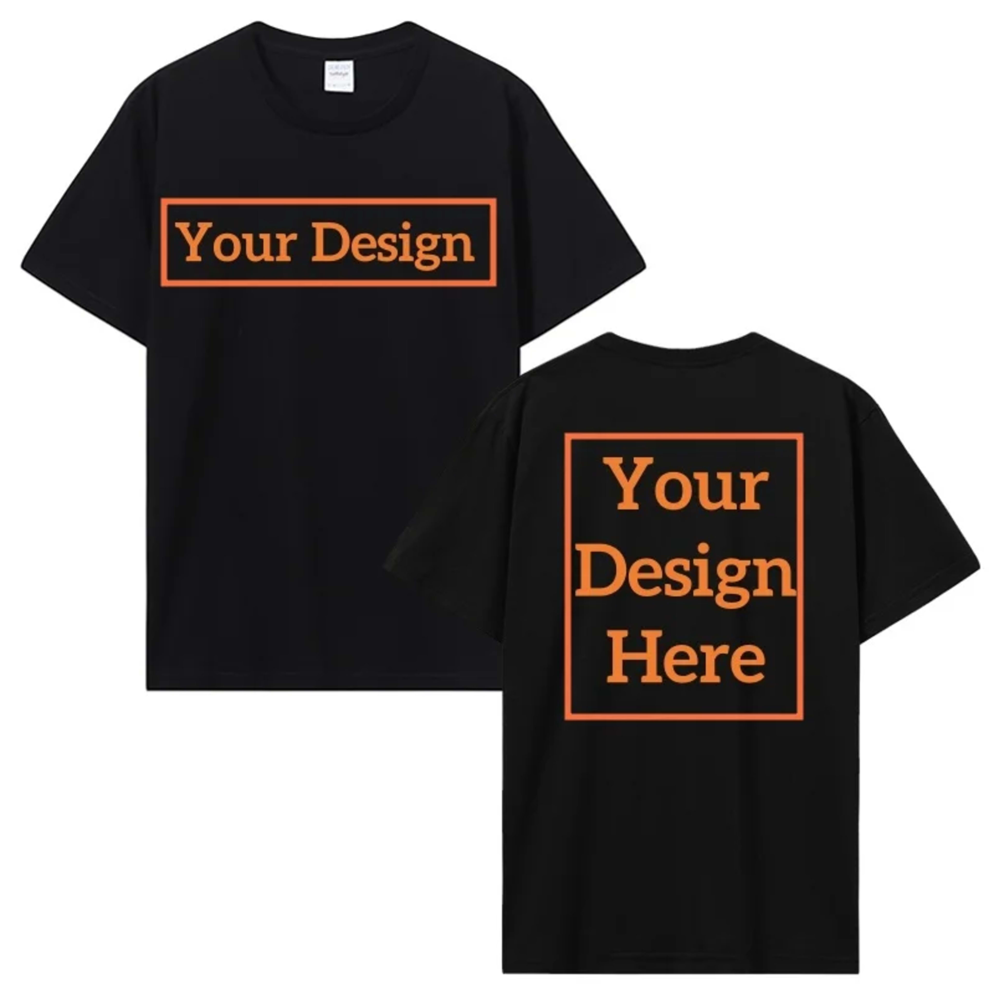 Men's Cotton T-shirt Personalized Your Design Here Custom Text Tshirt for Men Add Your Own Design Fashion T Shirt Men Cl 1