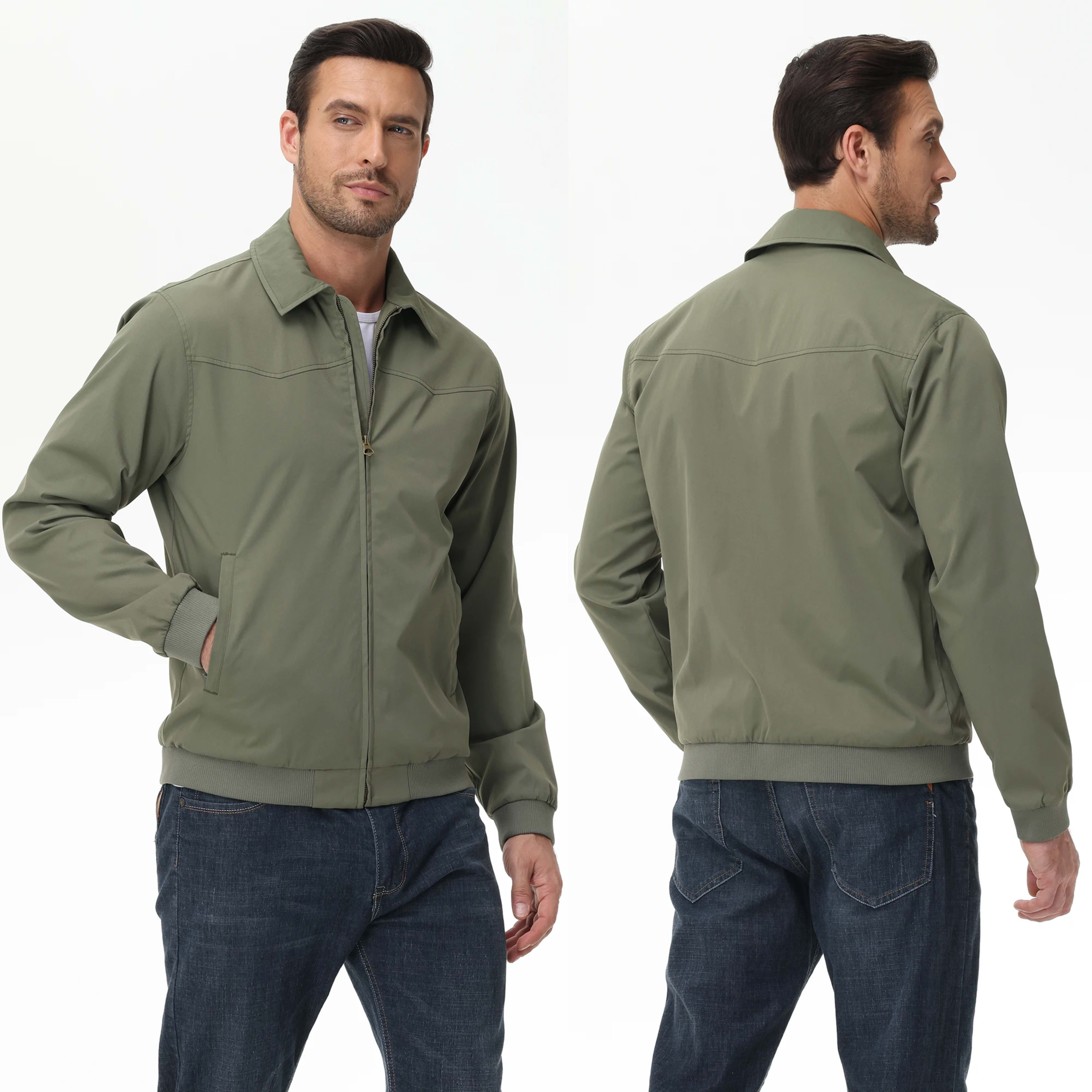 Mens Business Casua Jacket, Autumn Winter Windbreaker Waterproof Warm Coat with Inner Pocket Daily Workout A Gift for Pr 3