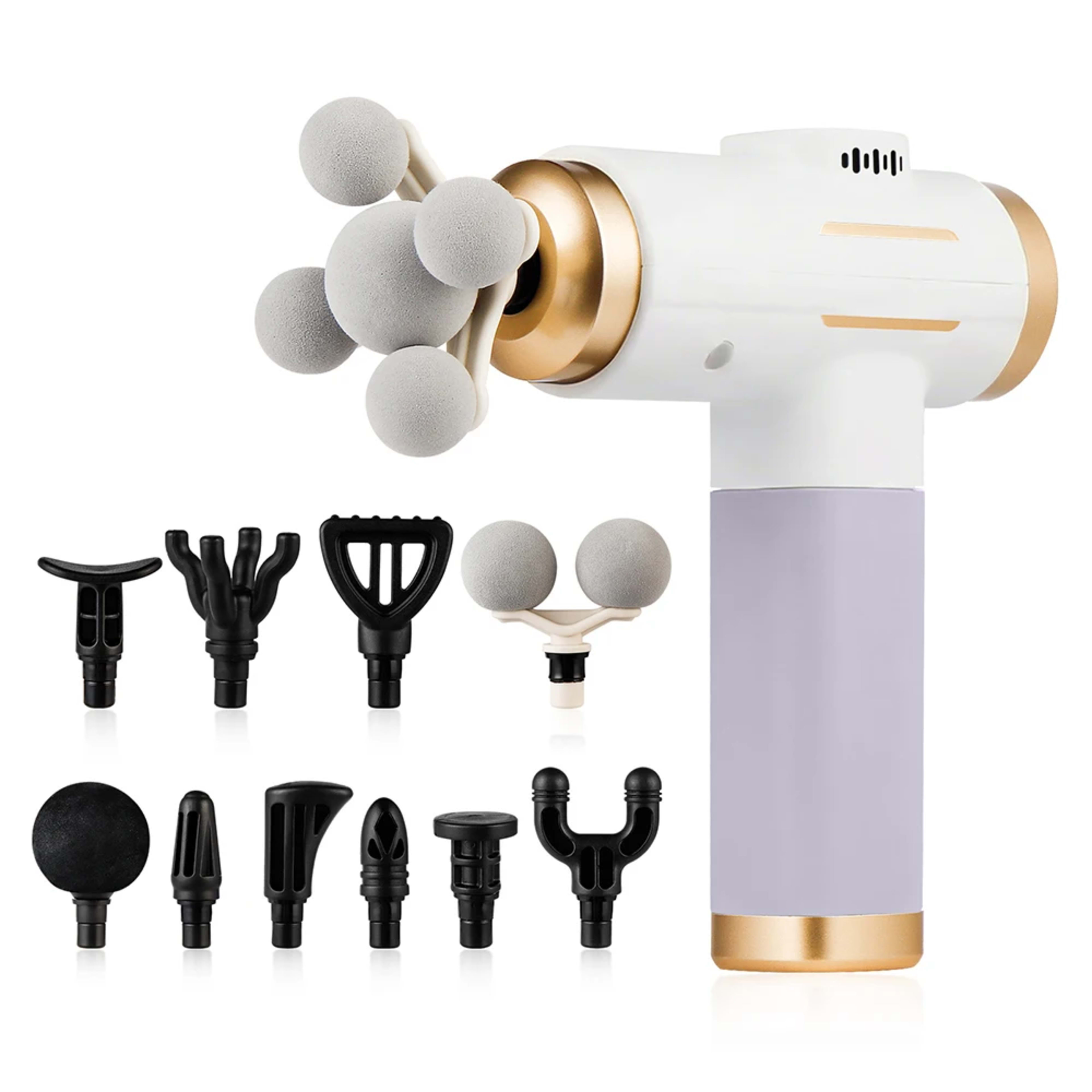 11-IN-1 Electric Massage Gun 99 Level Powerful Fascia Gun High-Frequency Vibration Body Massage Gun Arms Leg Muscle masa 8
