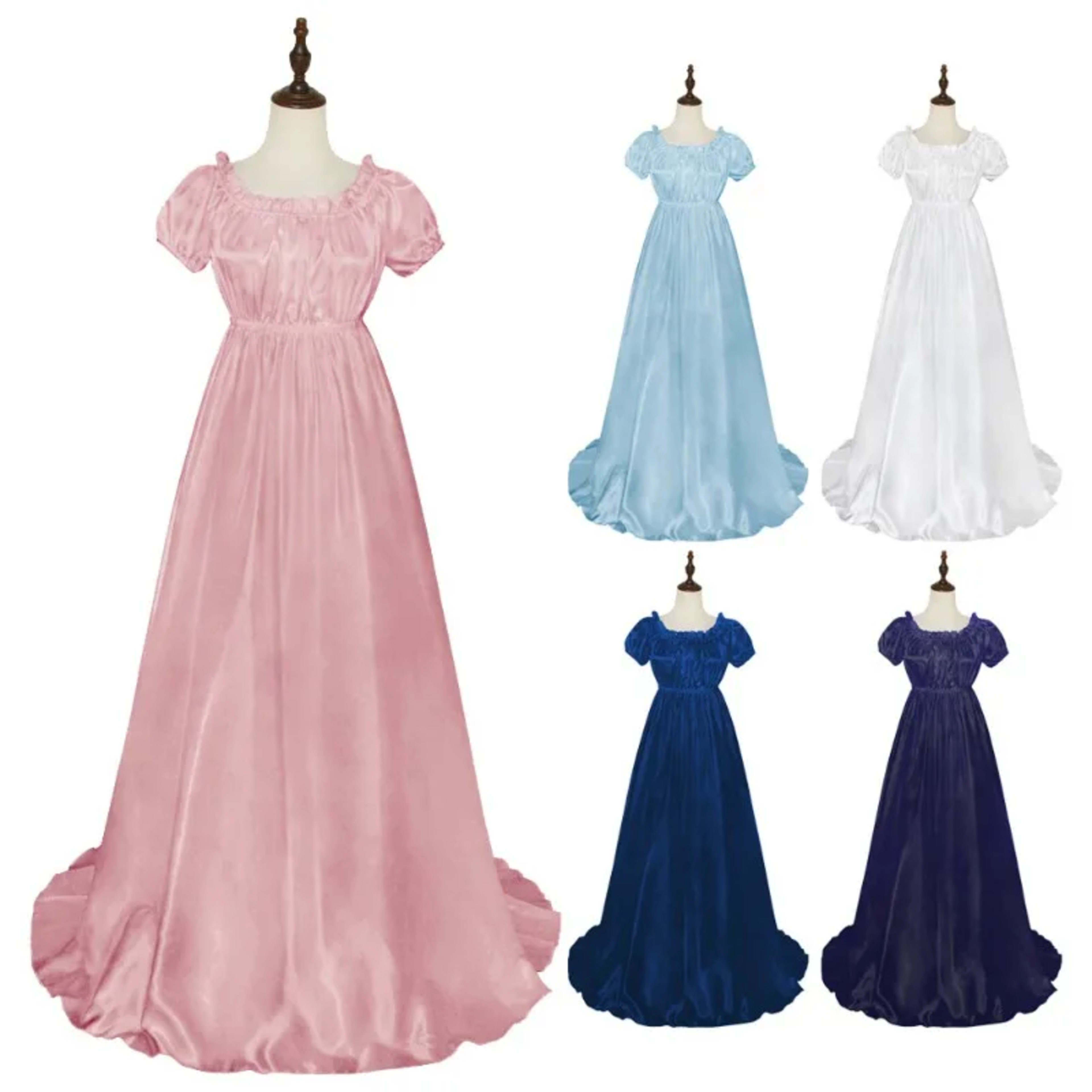 Medieval Dress Women Dress Sexy Off Shoulder Renaissance Victorian Regency Dress Costume Wench Retro Gown Halloween for  1