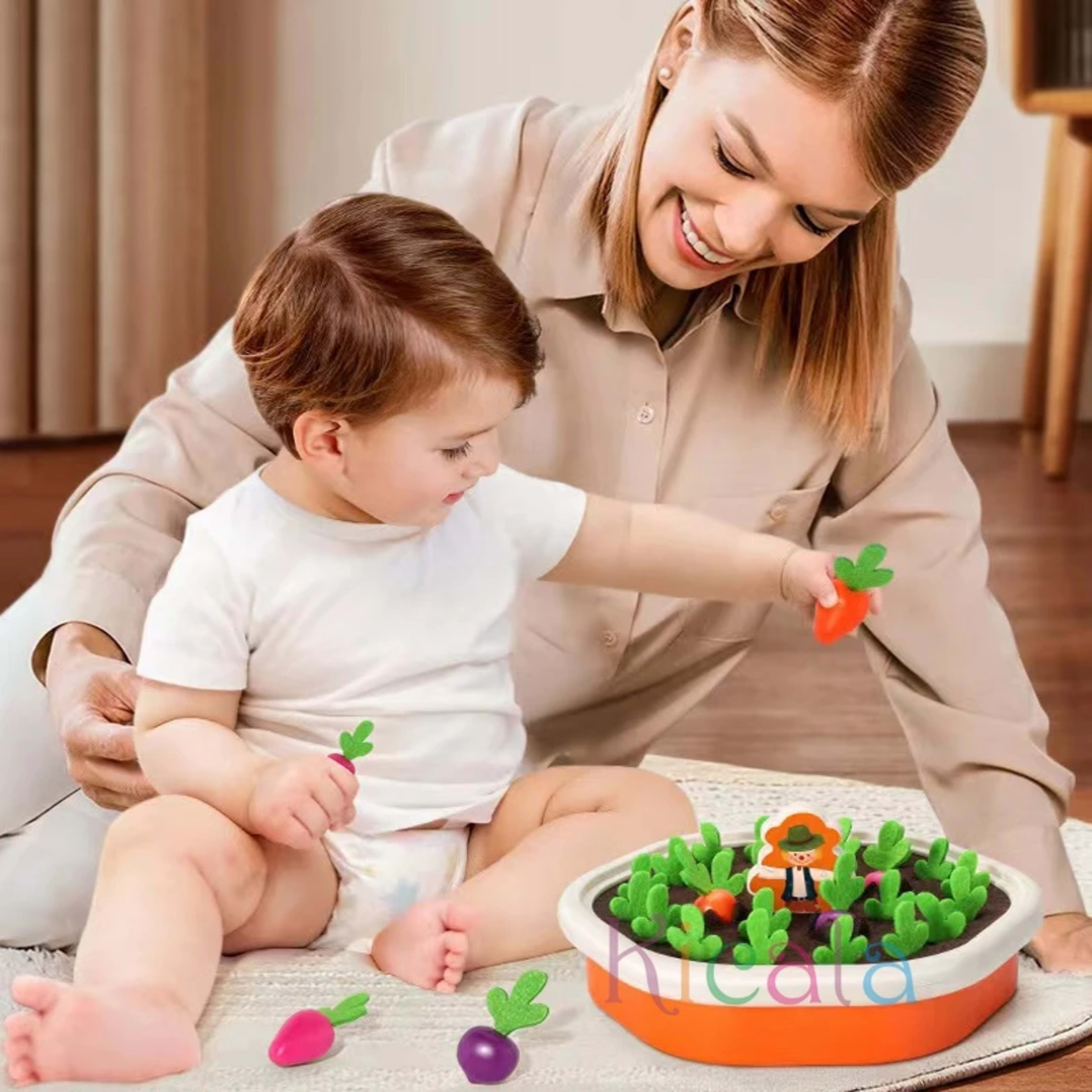 Baby Montessori Toys For Toddler Toys Educational Colorful Shape Toy Pull Carrot Set Counting Discouvery Toys For Kids L 3
