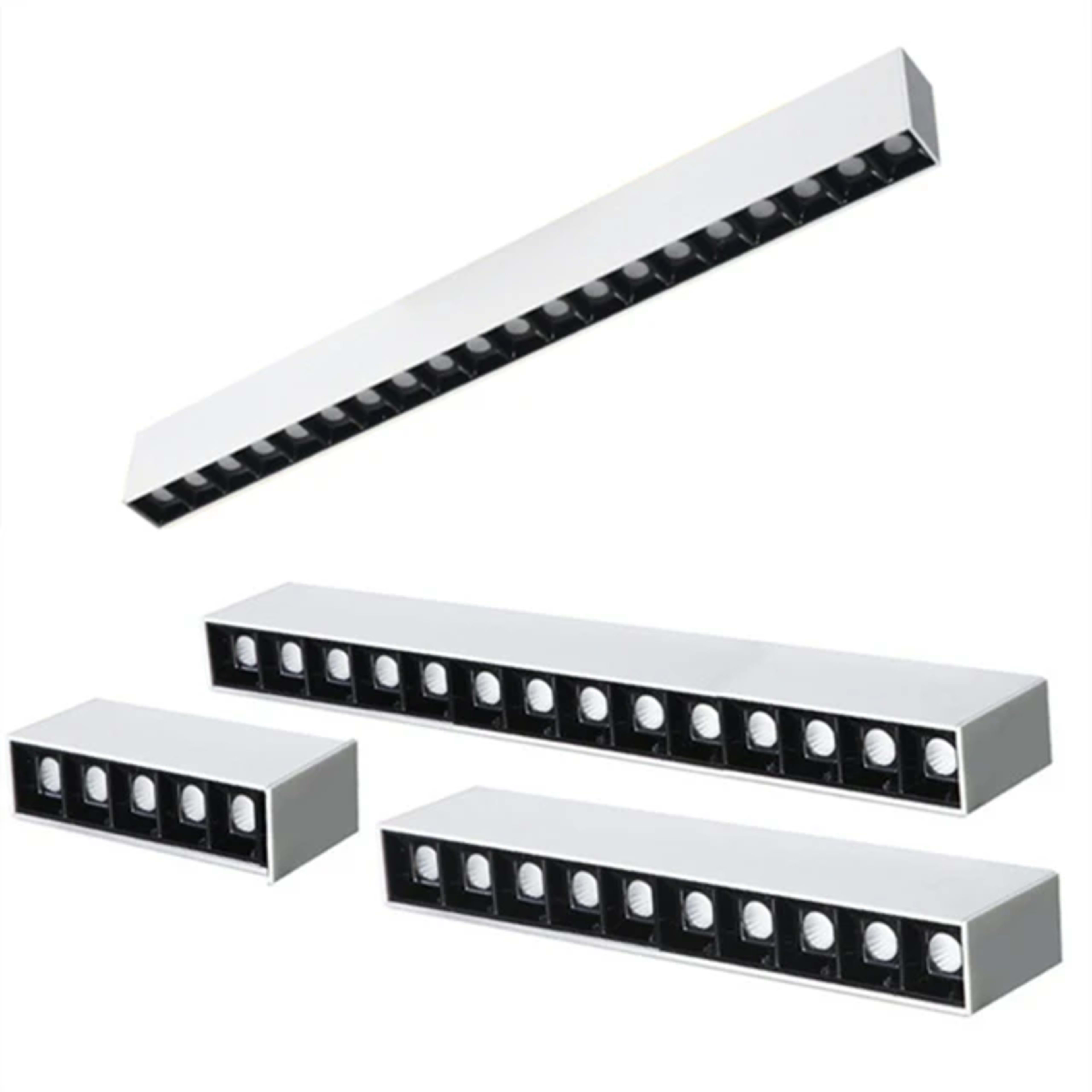 LED Long Ceiling Lamp Dimmable Line Light Fixture 40W Office Living Room Bedroom Home Decoration COB Spot Lamps Indoor L 10