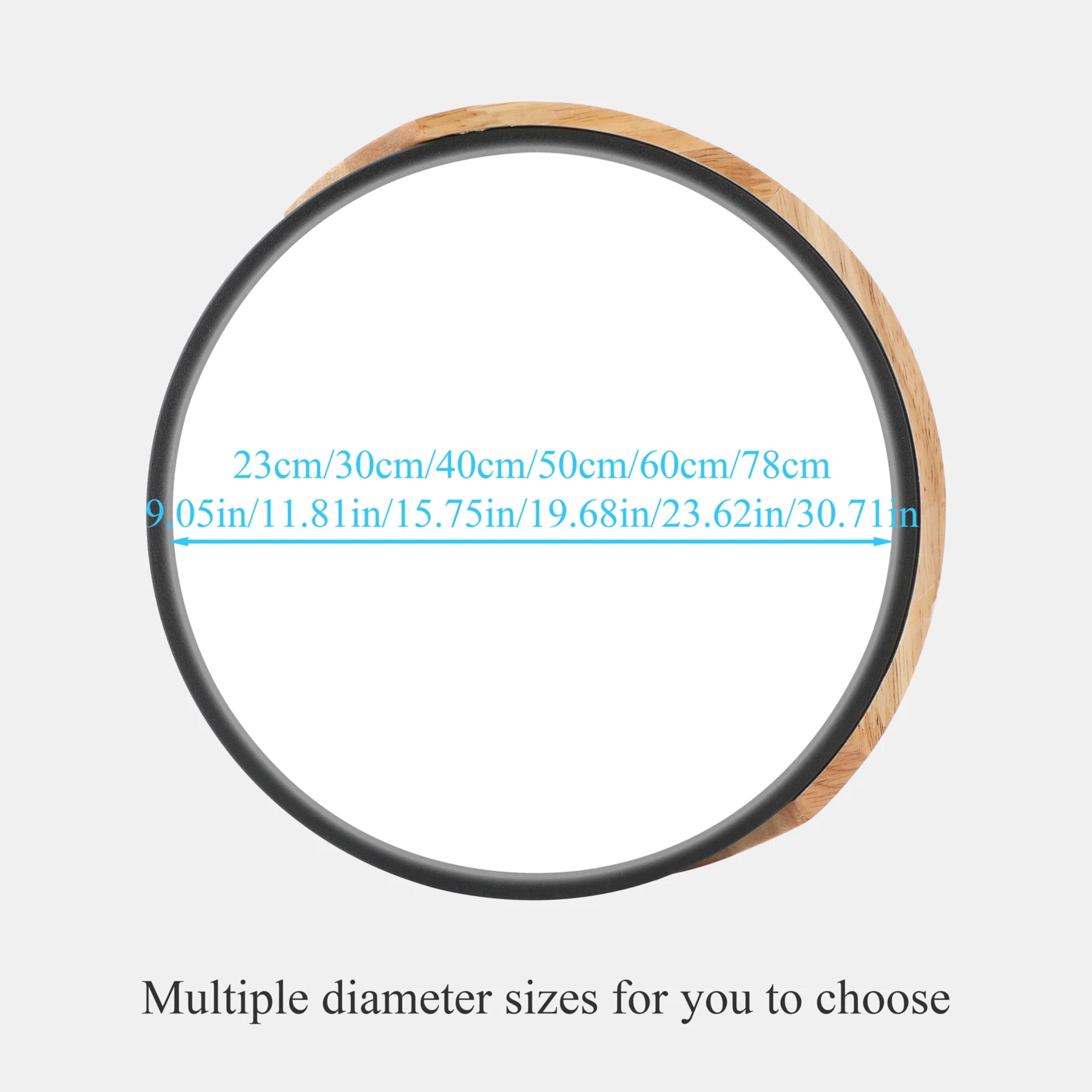LED Ceiling Light 12W Modern Round Macaron Wooden Ceiling Lamp Indoor Bedroom Living Room Lighting Fixture Surface Mount 5