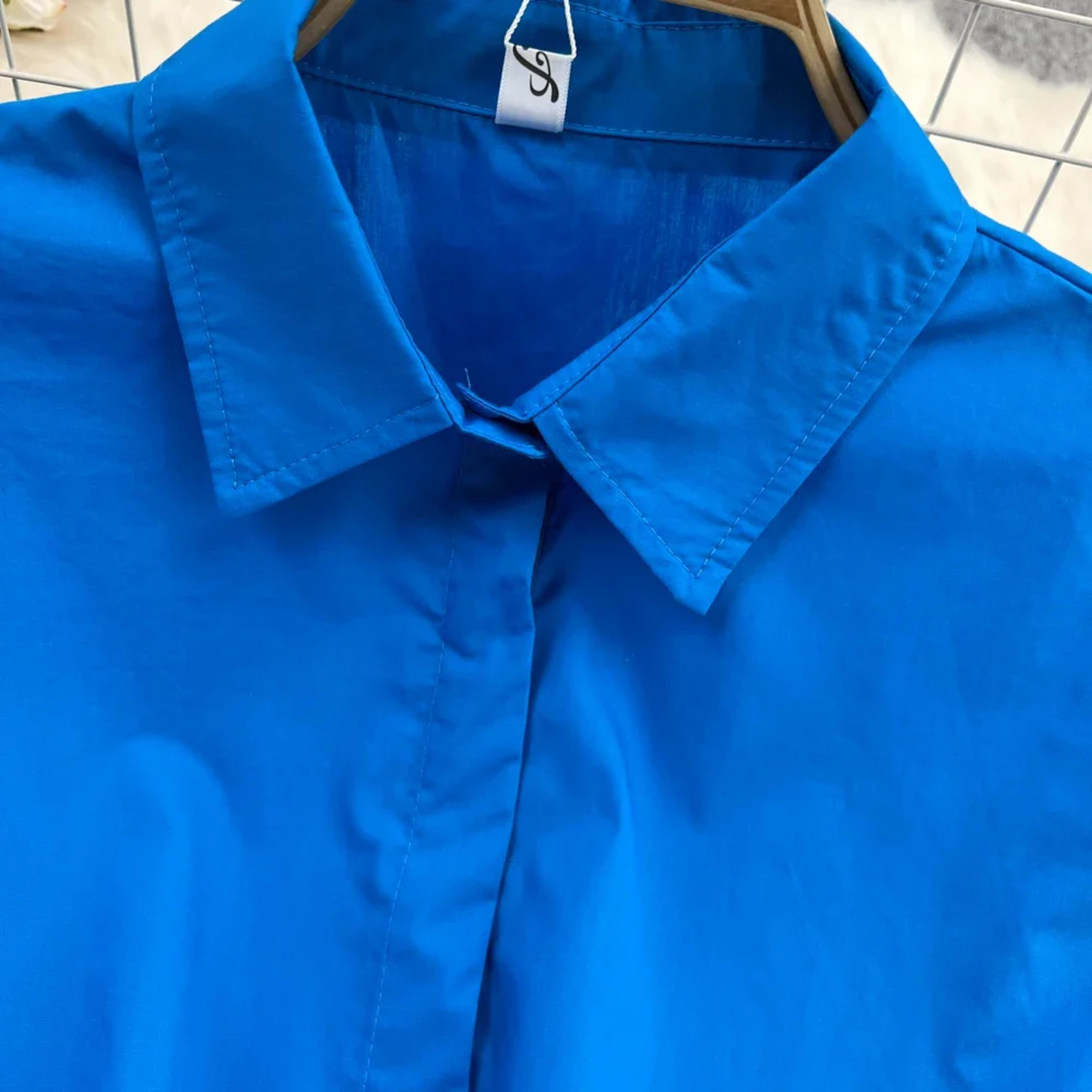 Women Blouse Tops Turn-down Collar Solid Color Sleeveless Draw String Blusas Femininas Vintage Summer Camisas Almighty D 6