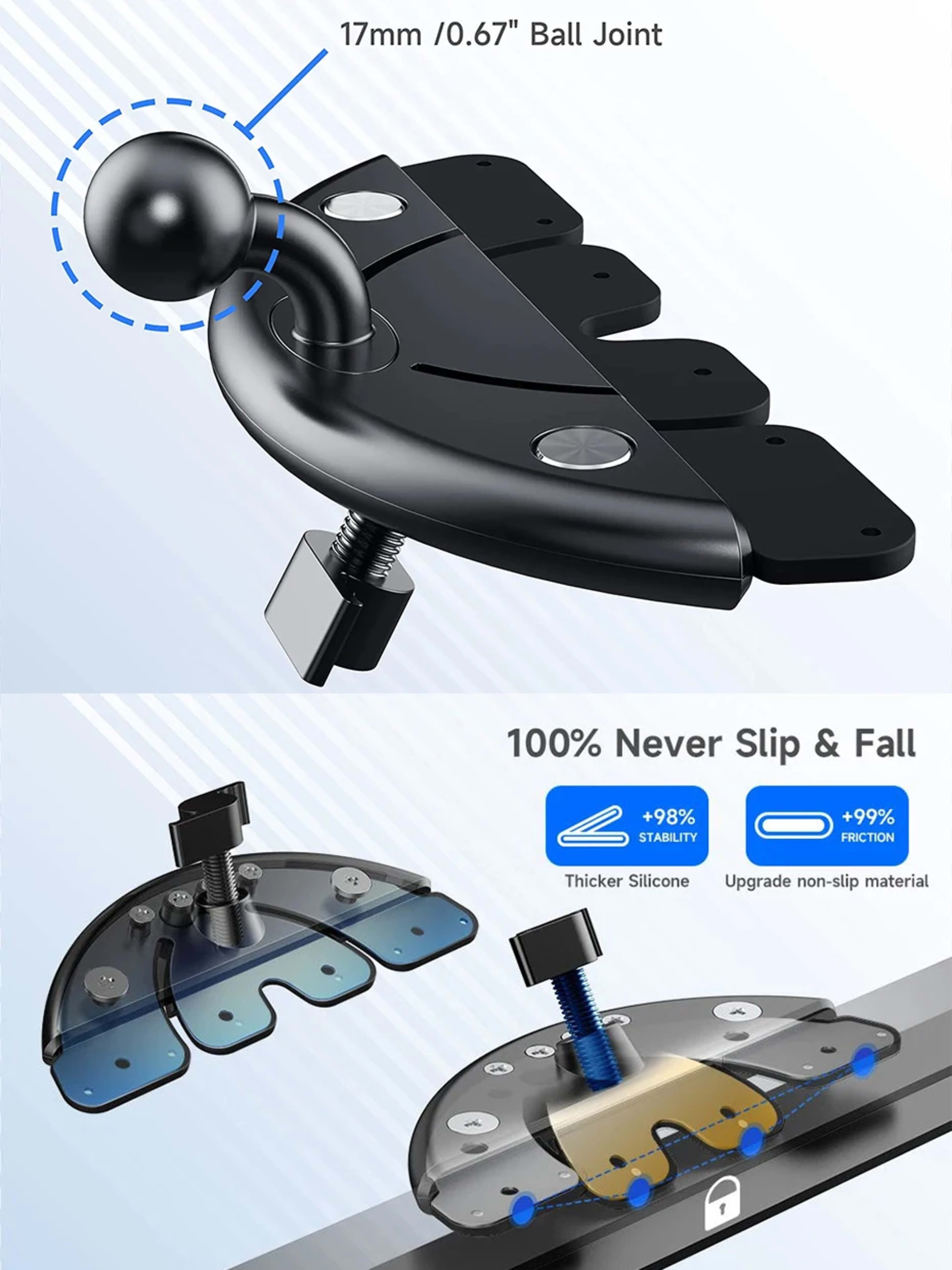 Car CD Slot Phone Holder Accessories 17mm Ball Head Base for Car CD Slot Stand Phone Mount for iPhone Samsung Xiaomi Bra 3