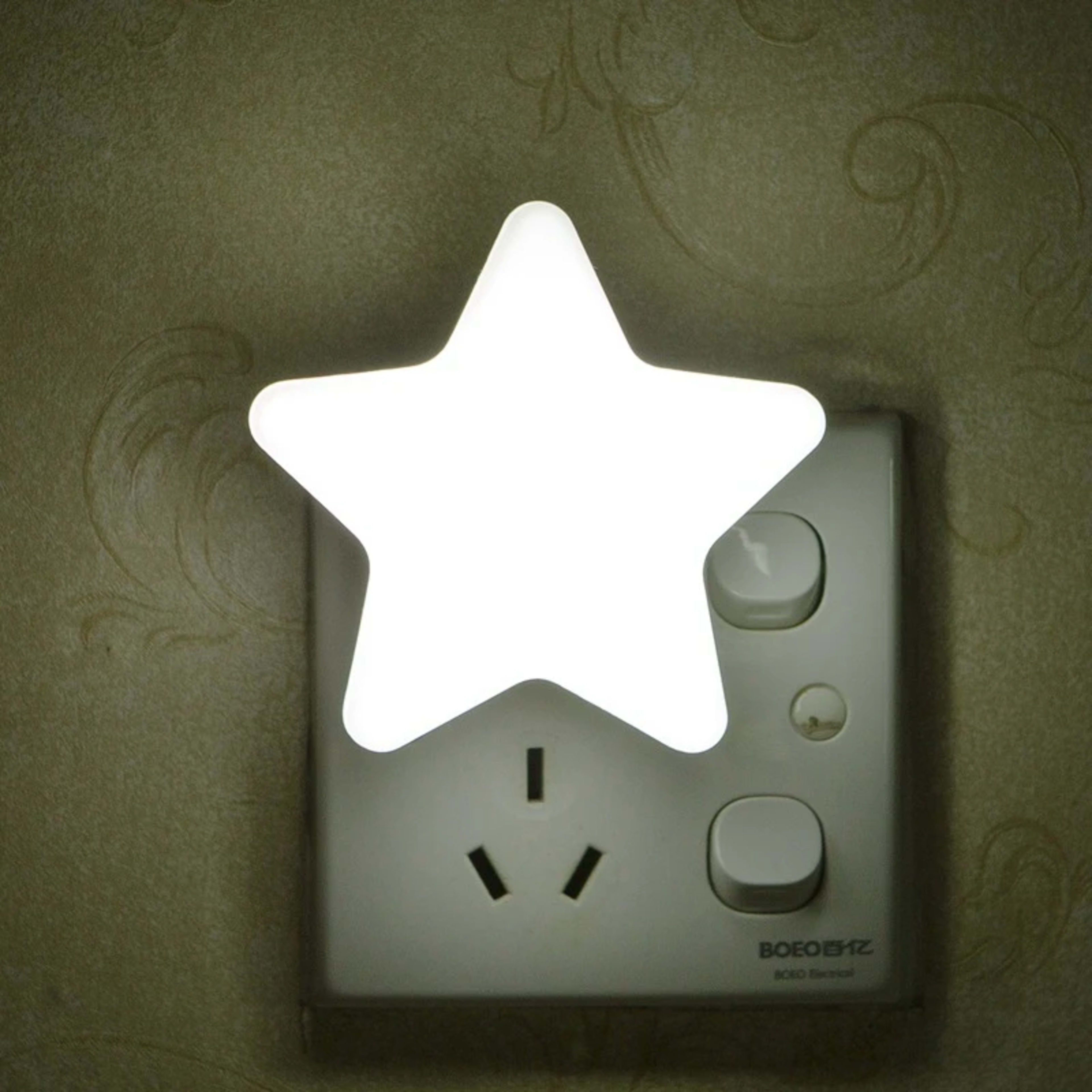 LED Stars Night Lights EU/US Plug Night Lamp Light Home Decoration Bedroom Bedside Baby Room Living Room Corridor Lighti